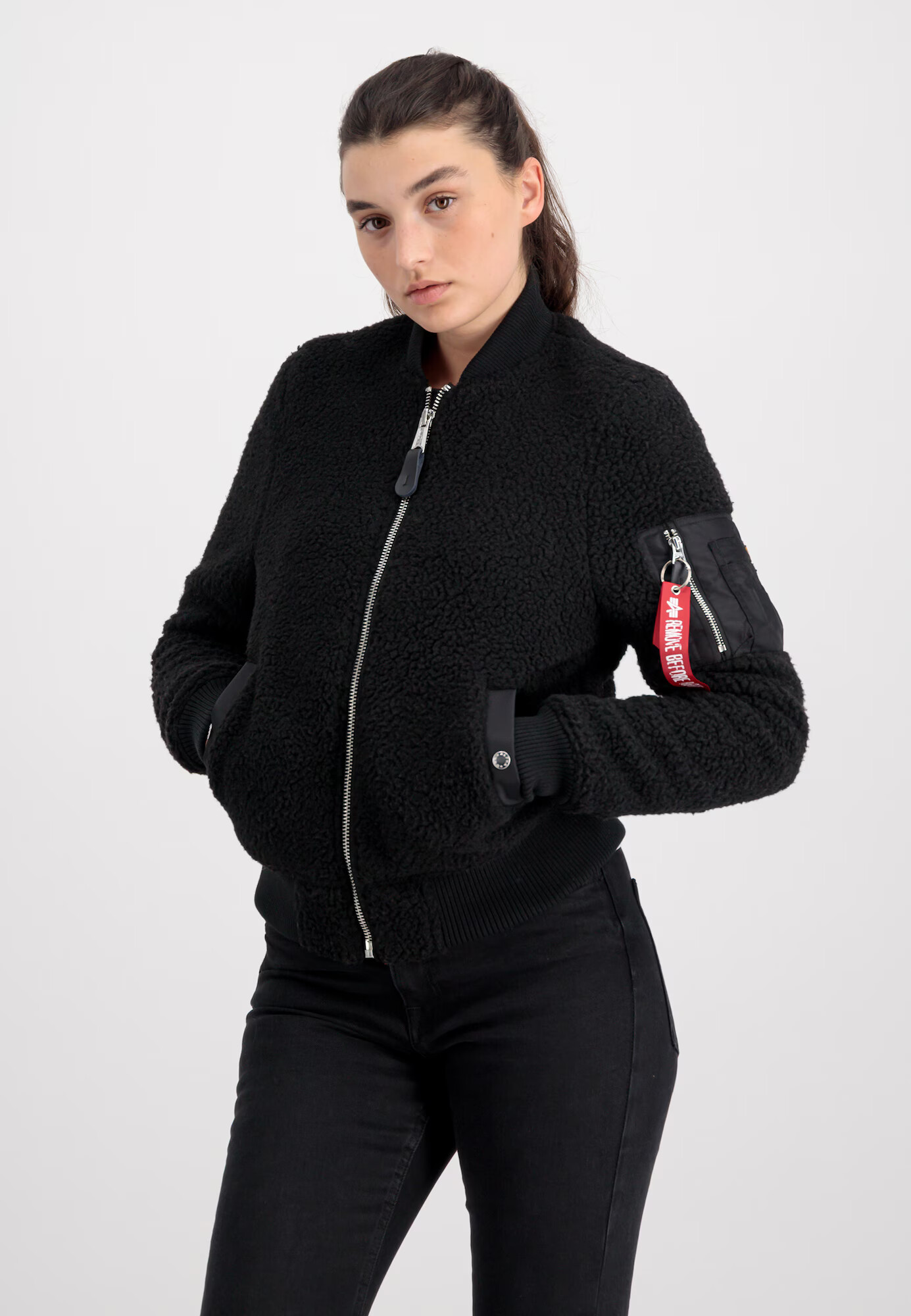 ALPHA INDUSTRIES Jachetă fleece sângeriu / negru - Pled.ro