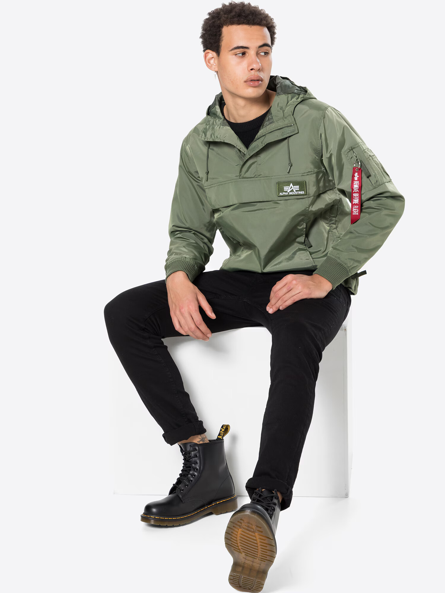 ALPHA INDUSTRIES Geacă de primăvară-toamnă 'TT Anorak LW' verde - Pled.ro