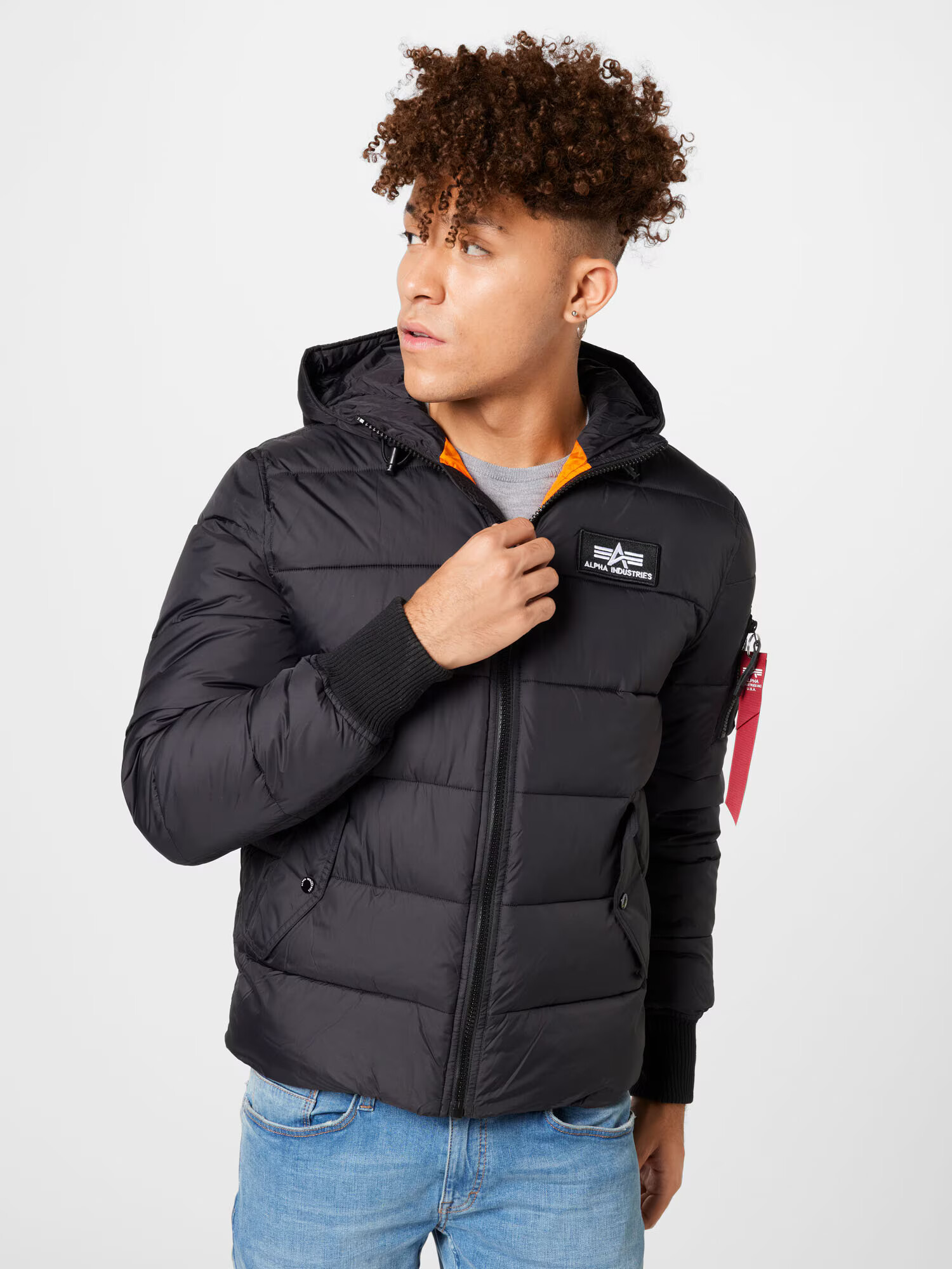 ALPHA INDUSTRIES Geacă funcțională negru / alb - Pled.ro