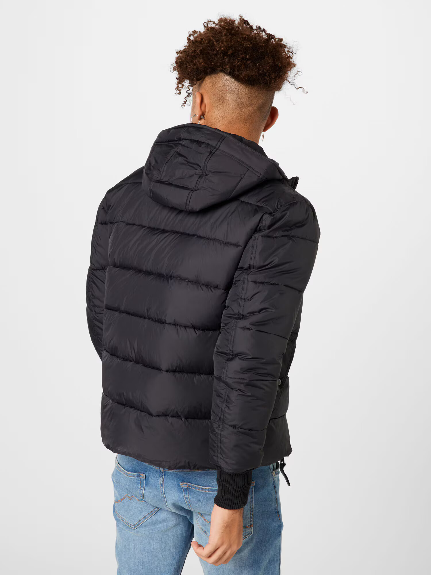 ALPHA INDUSTRIES Geacă funcțională negru / alb - Pled.ro