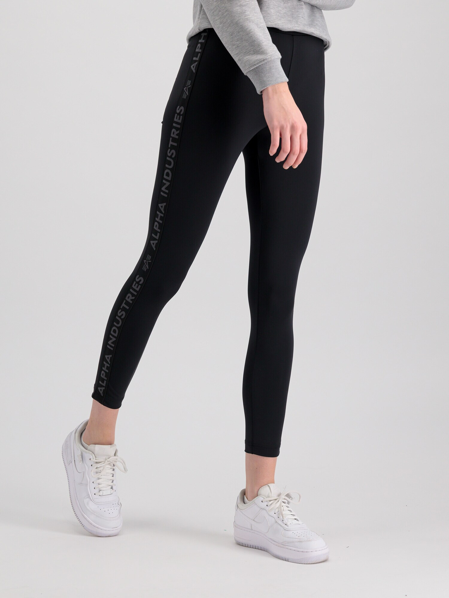 ALPHA INDUSTRIES Leggings gri / negru - Pled.ro