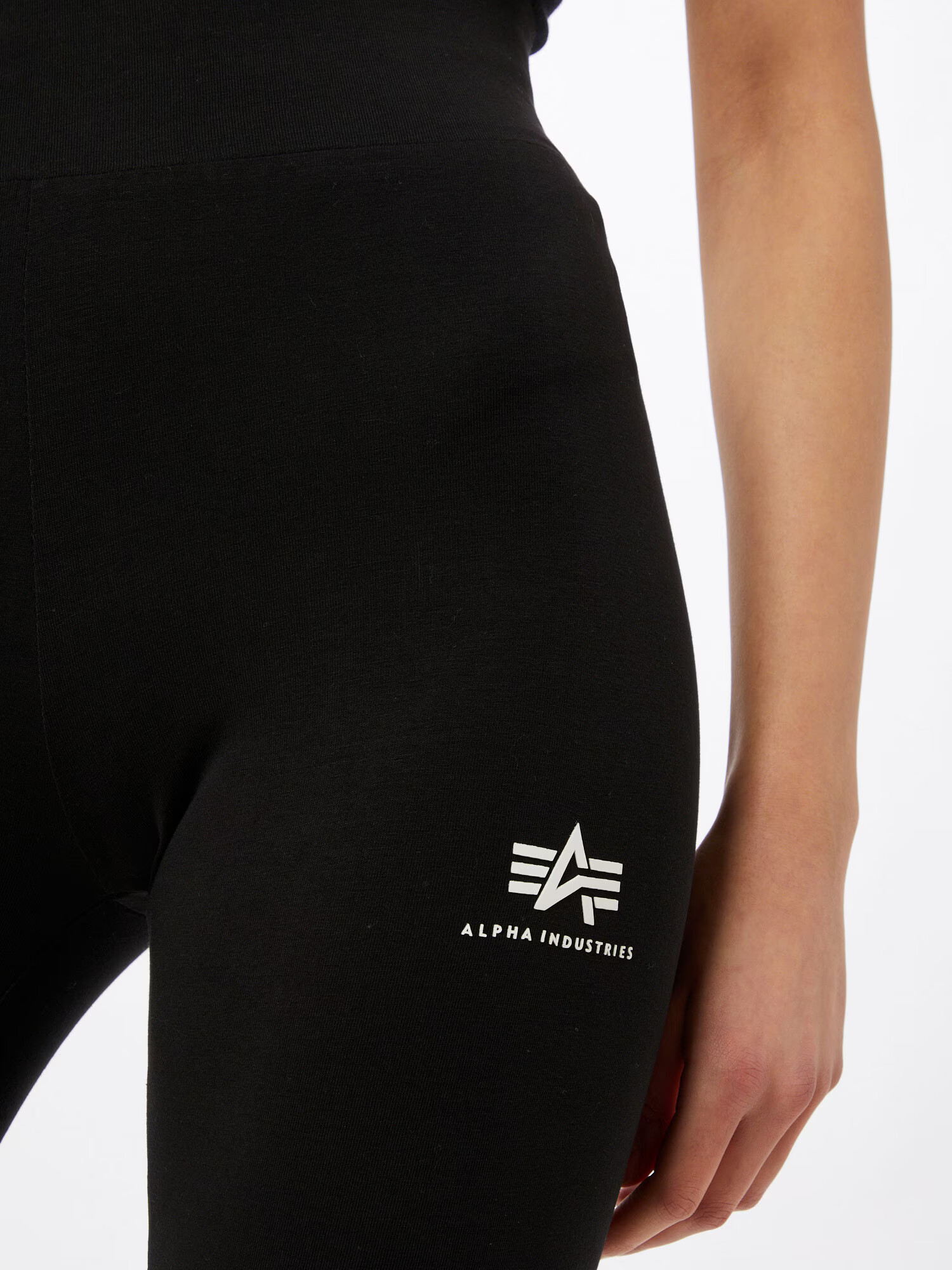 ALPHA INDUSTRIES Leggings negru / alb - Pled.ro