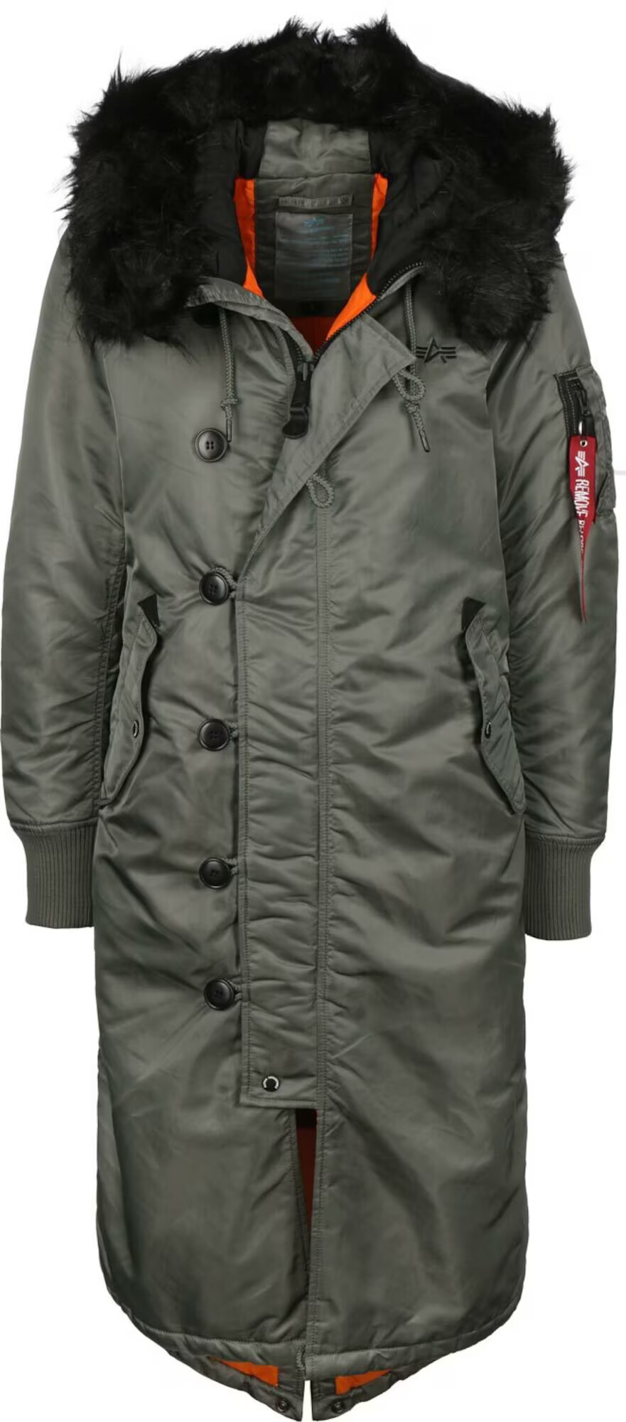 ALPHA INDUSTRIES Parka de iarnă verde închis / negru - Pled.ro