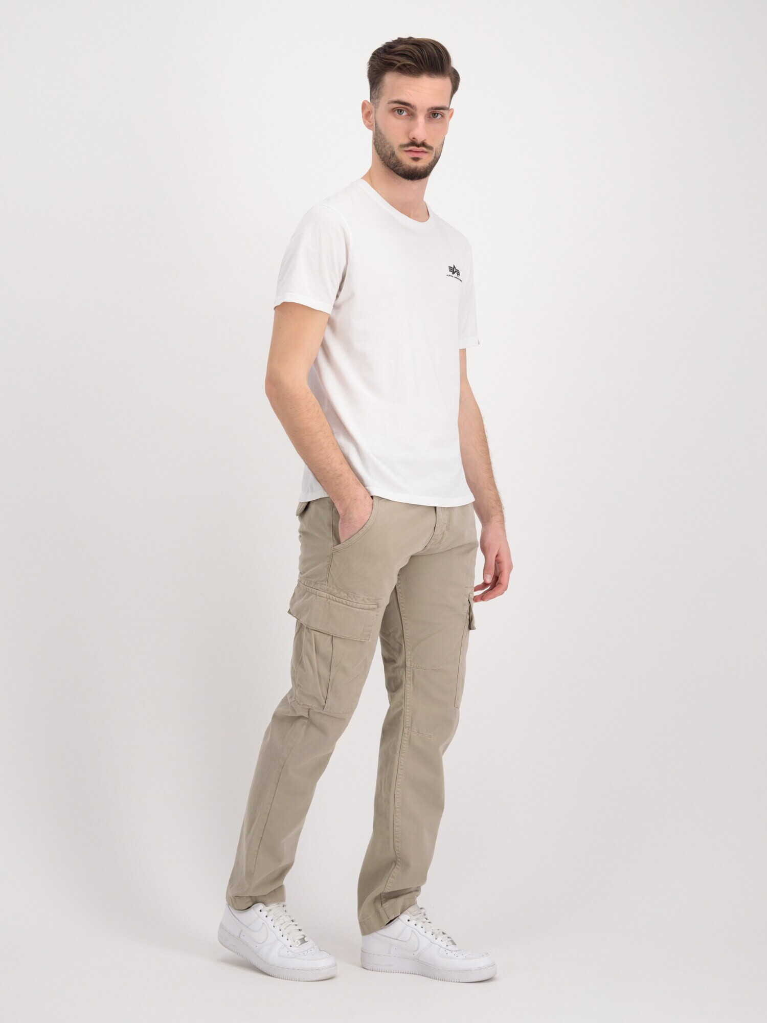 ALPHA INDUSTRIES Pantaloni cu buzunare 'Agent' nisipiu - Pled.ro