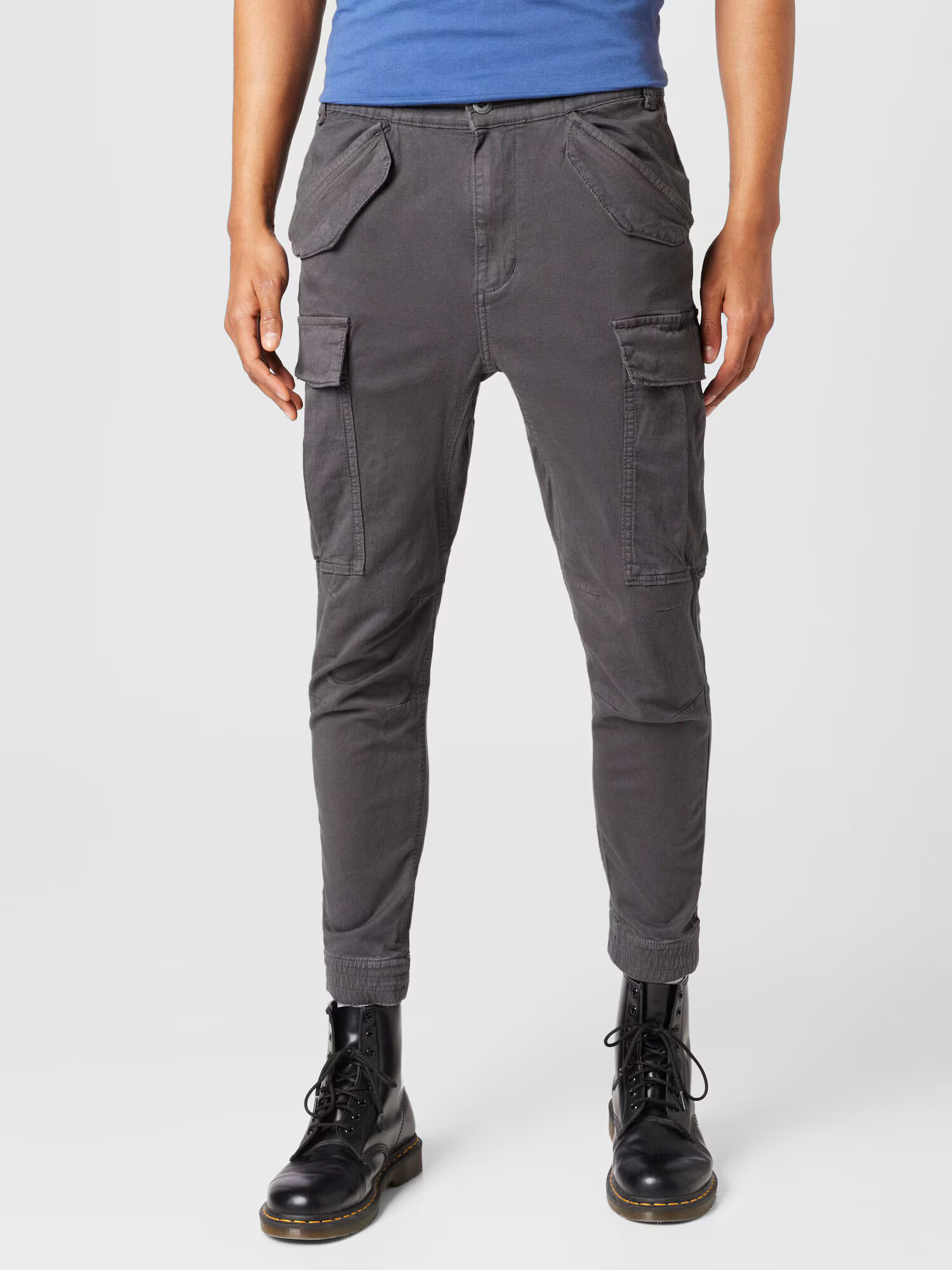 ALPHA INDUSTRIES Pantaloni cu buzunare 'Airman' gri metalic - Pled.ro