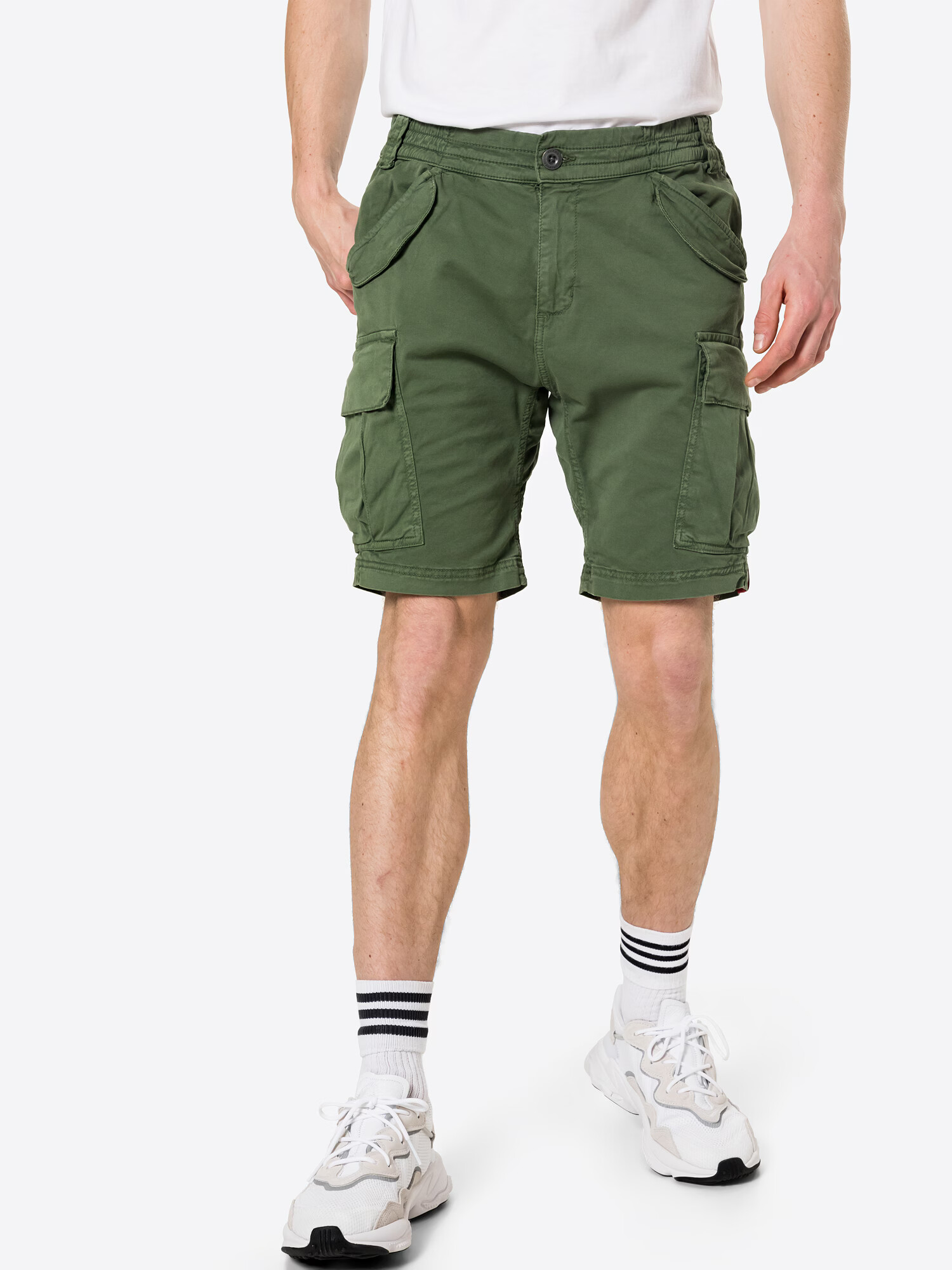 ALPHA INDUSTRIES Pantaloni cu buzunare 'Airman' verde închis - Pled.ro