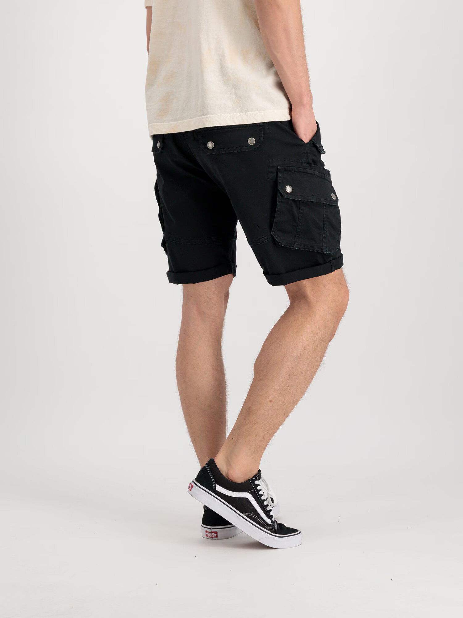 ALPHA INDUSTRIES Pantaloni 'Combat' negru / alb - Pled.ro