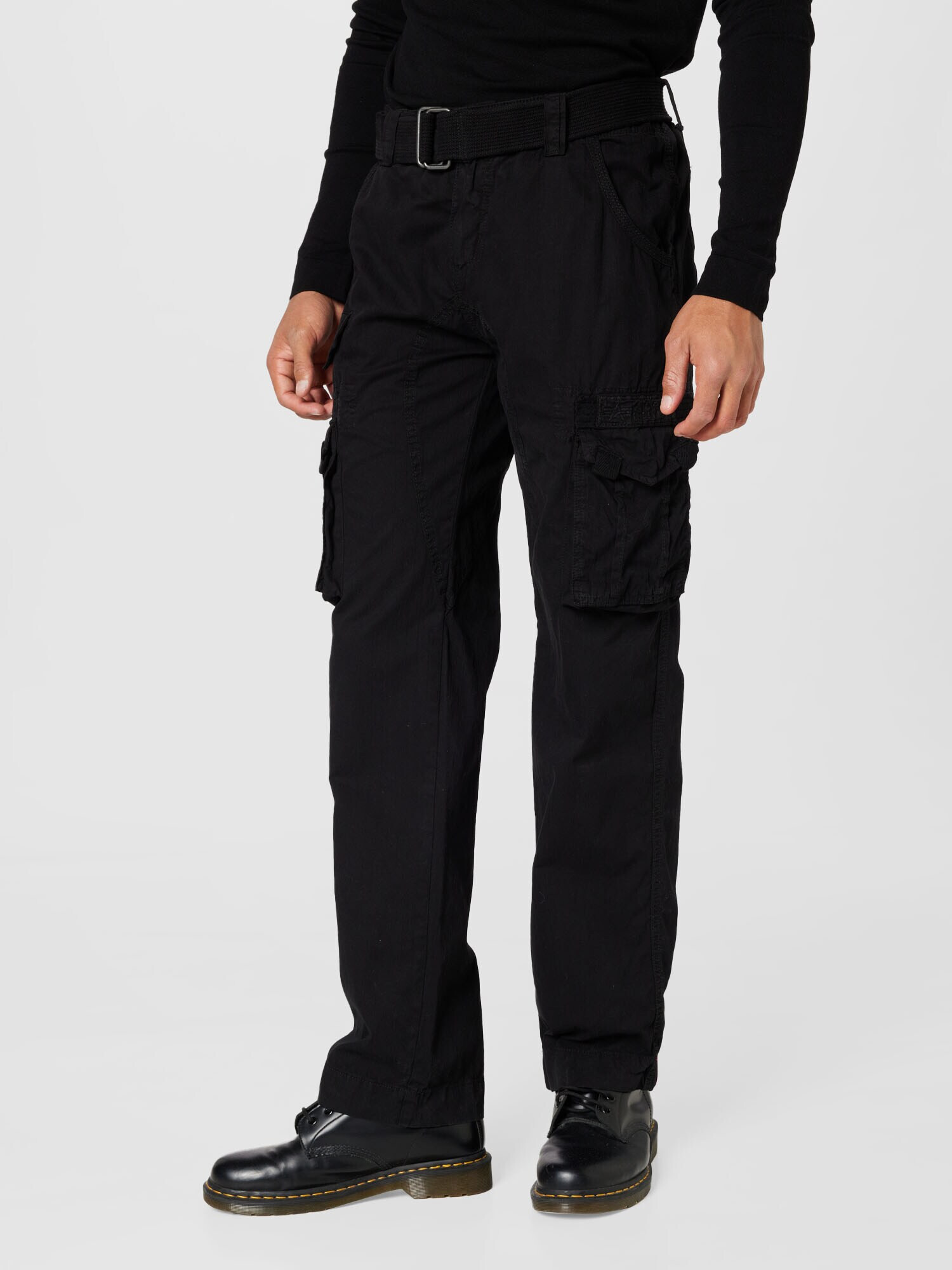 ALPHA INDUSTRIES Pantaloni cu buzunare 'Devision' negru - Pled.ro