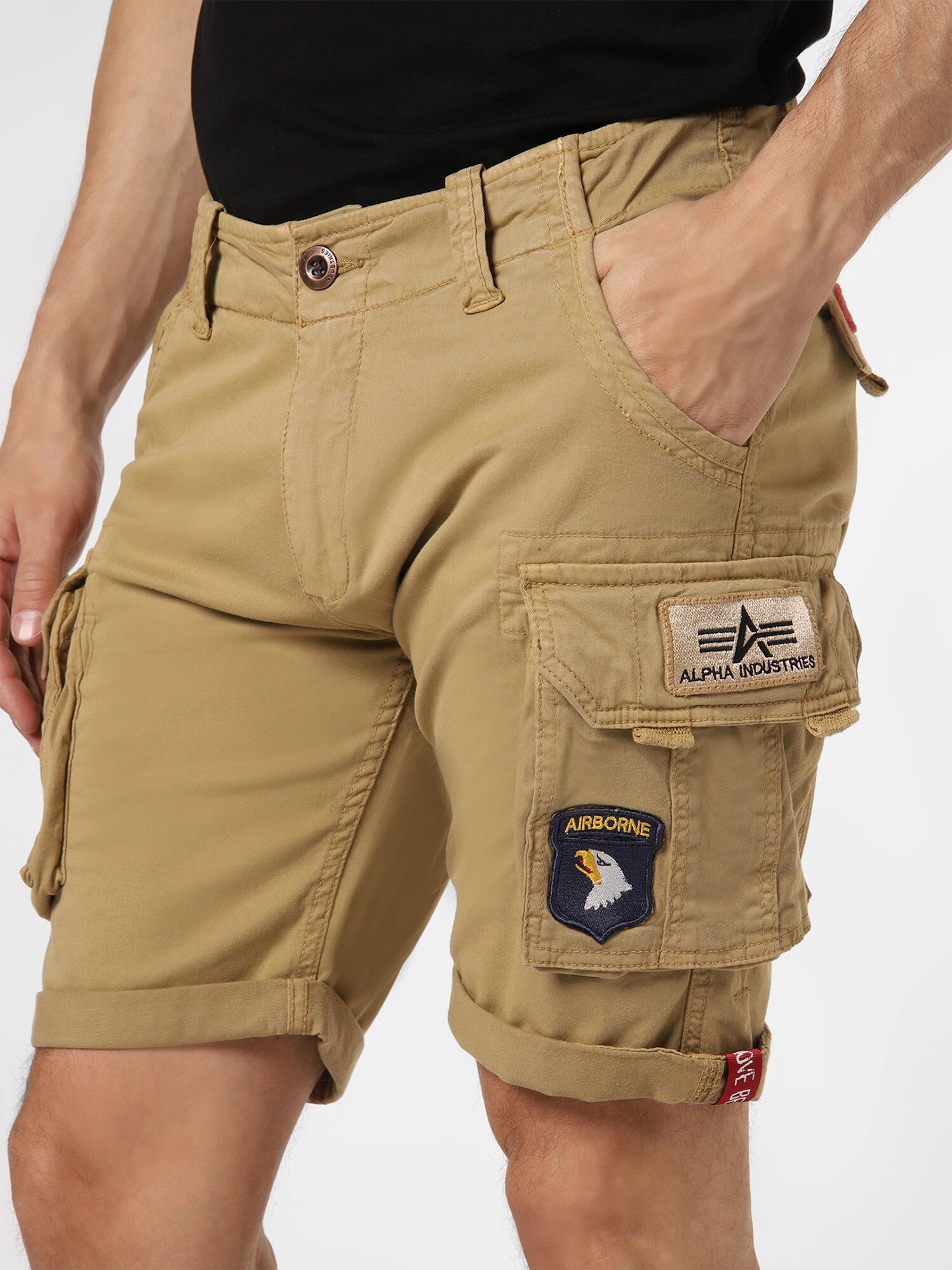 ALPHA INDUSTRIES Pantaloni cu buzunare nisipiu - Pled.ro