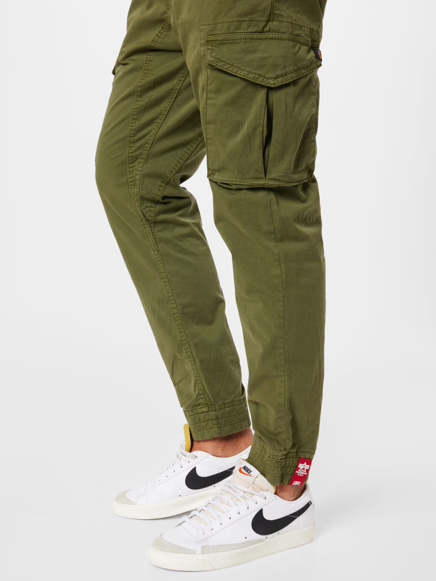 ALPHA INDUSTRIES Pantaloni cu buzunare verde închis - Pled.ro