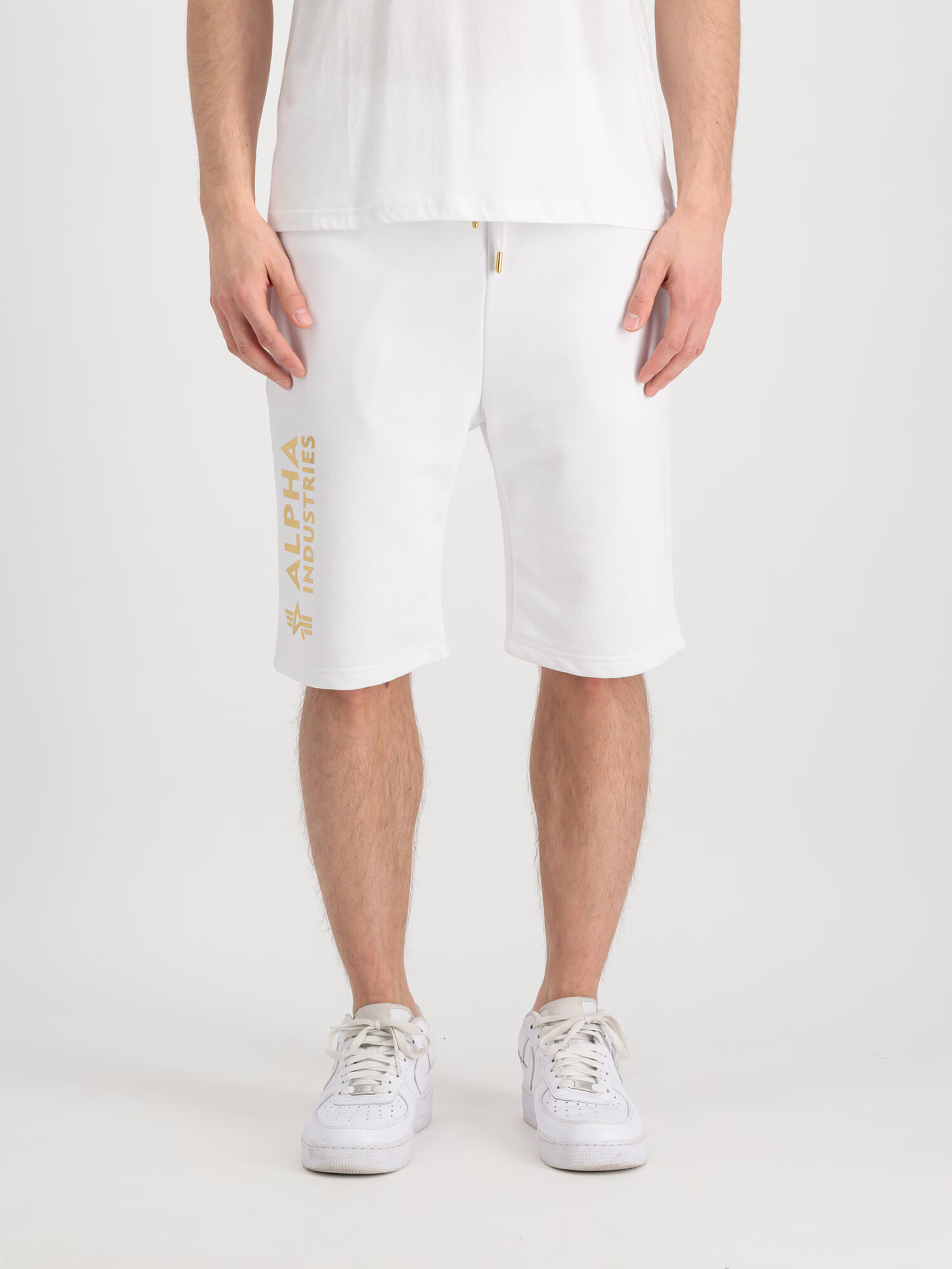 ALPHA INDUSTRIES Pantaloni galben auriu / alb - Pled.ro