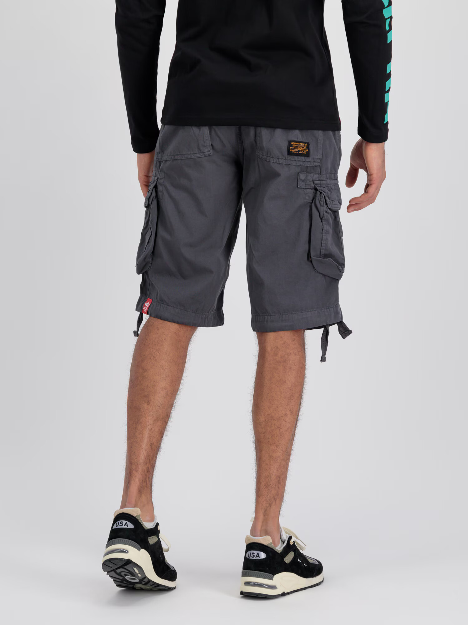 ALPHA INDUSTRIES Pantaloni cu buzunare 'Jet' galben / gri închis / portocaliu / roșu / alb - Pled.ro