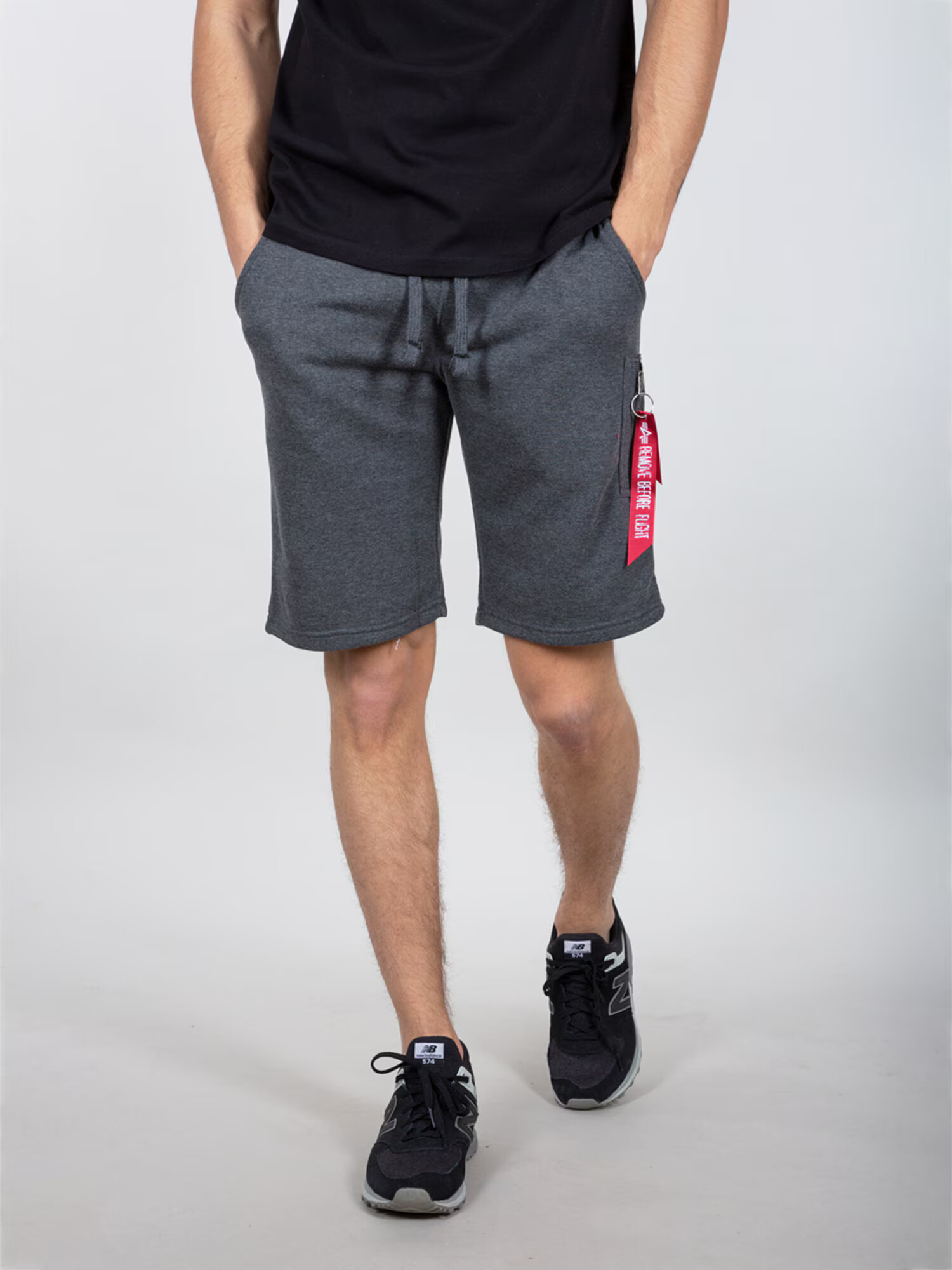 ALPHA INDUSTRIES Pantaloni gri - Pled.ro