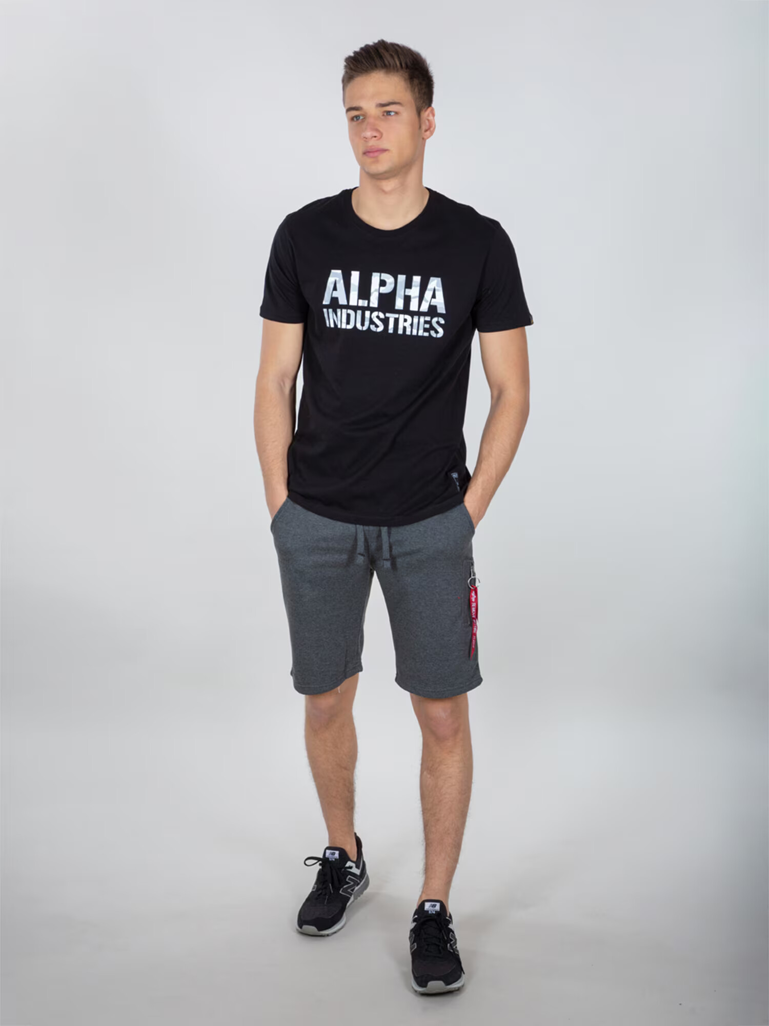 ALPHA INDUSTRIES Pantaloni gri - Pled.ro