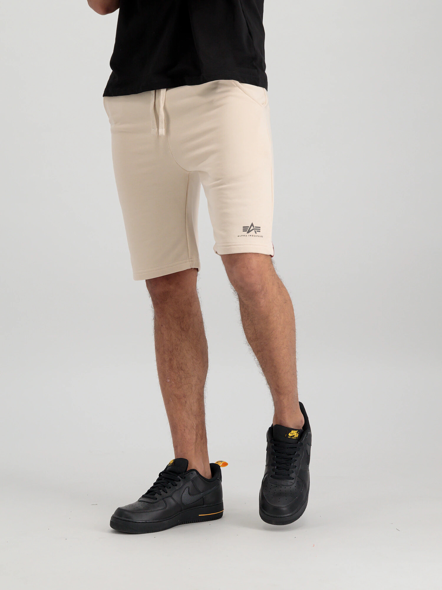 ALPHA INDUSTRIES Pantaloni negru / alb - Pled.ro