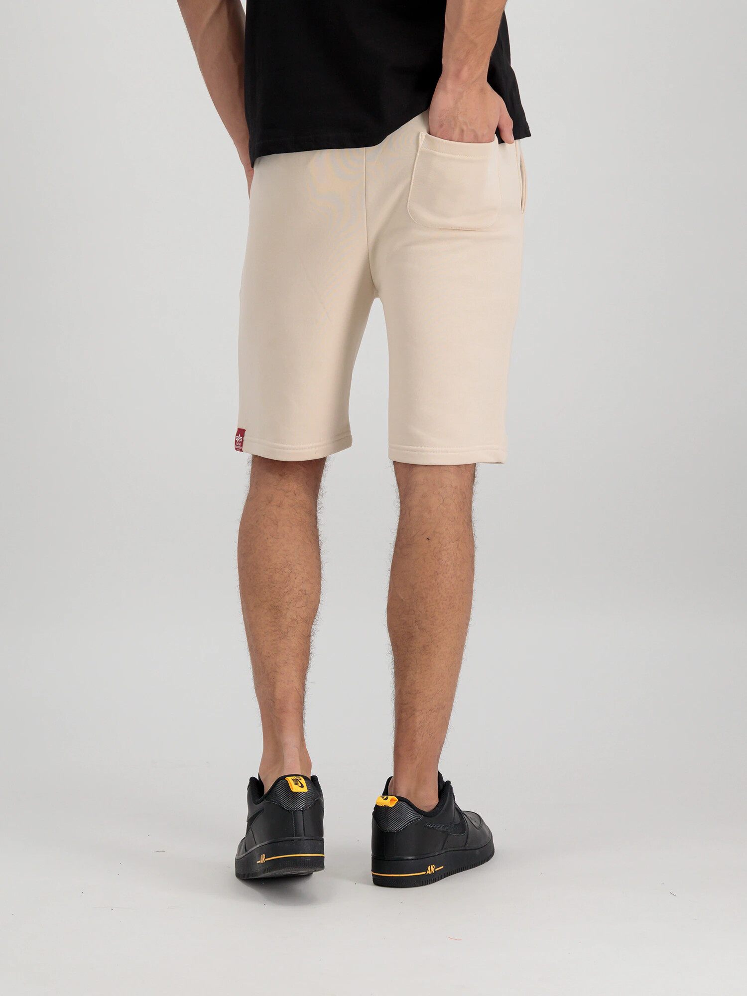 ALPHA INDUSTRIES Pantaloni negru / alb - Pled.ro