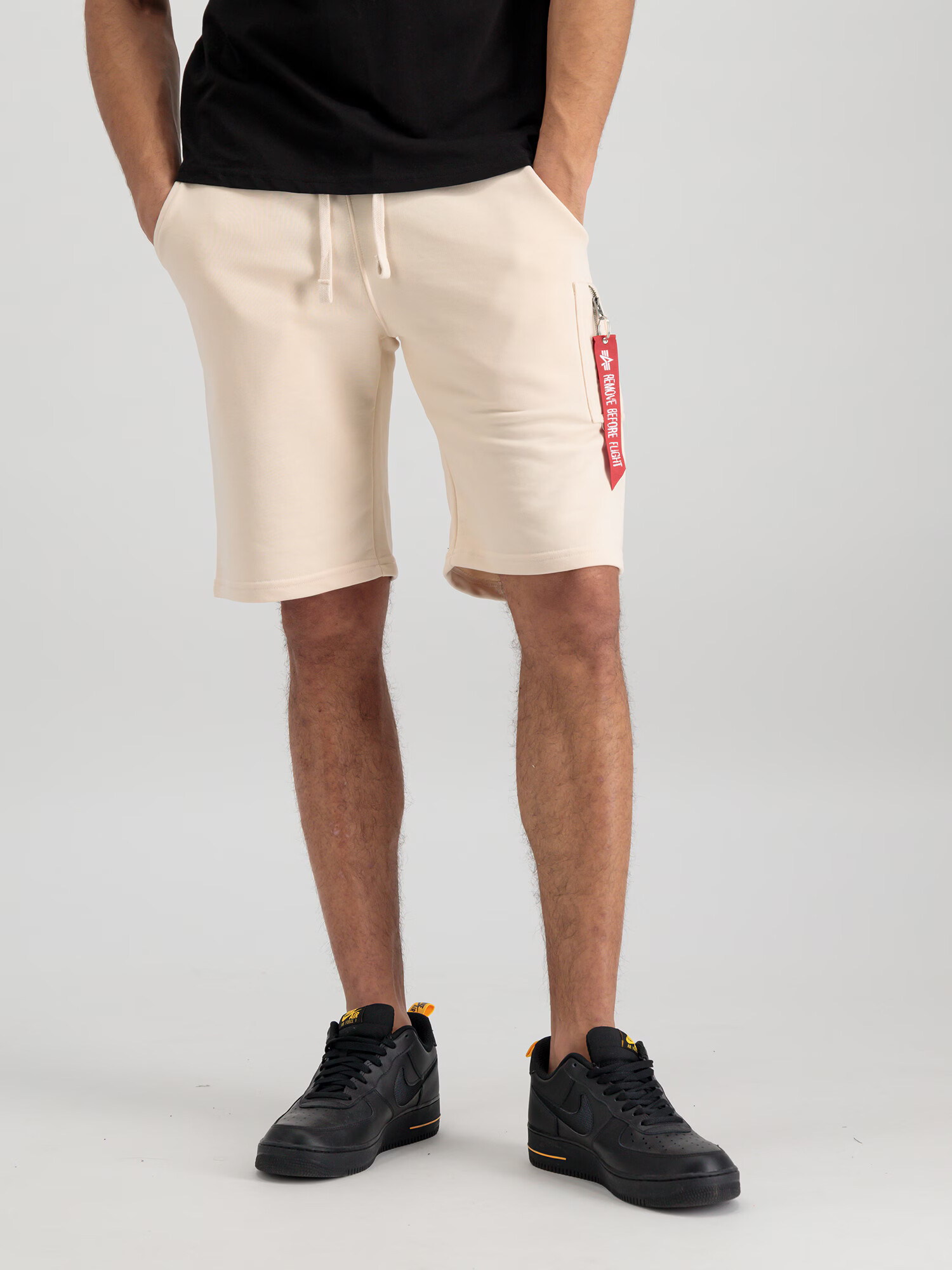 ALPHA INDUSTRIES Pantaloni roșu / alb lână - Pled.ro