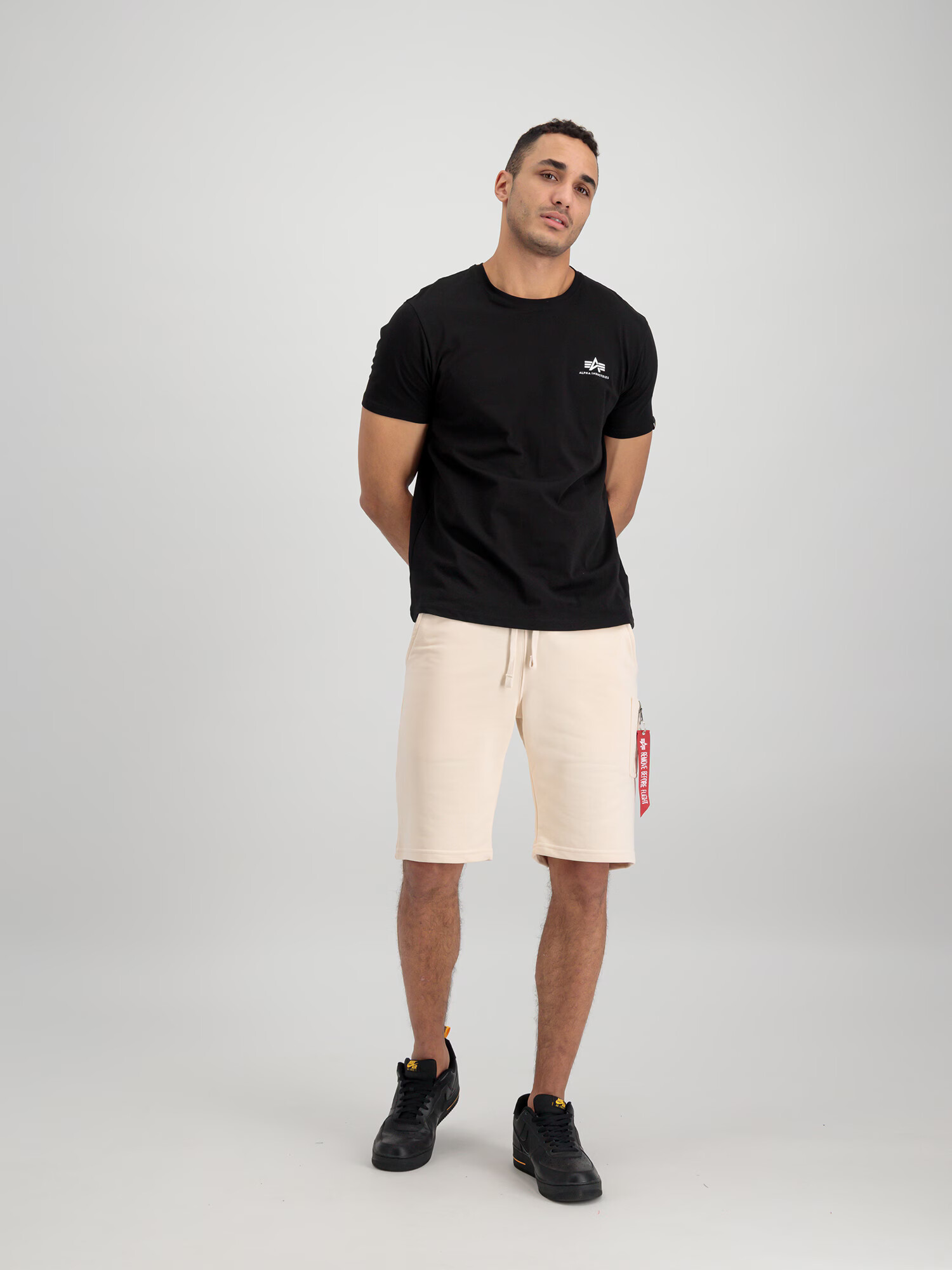 ALPHA INDUSTRIES Pantaloni roșu / alb lână - Pled.ro