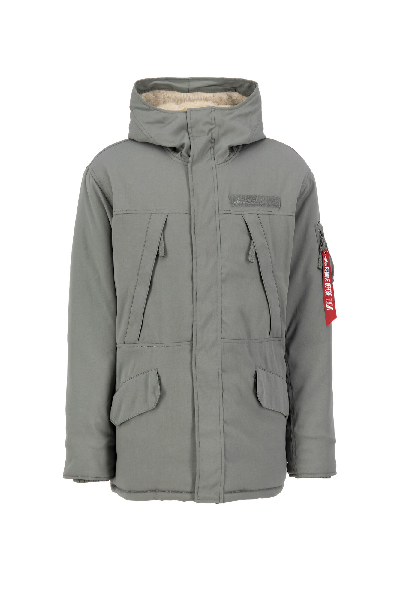 ALPHA INDUSTRIES Parka de iarnă 'N3B Expedition' verde / sângeriu - Pled.ro