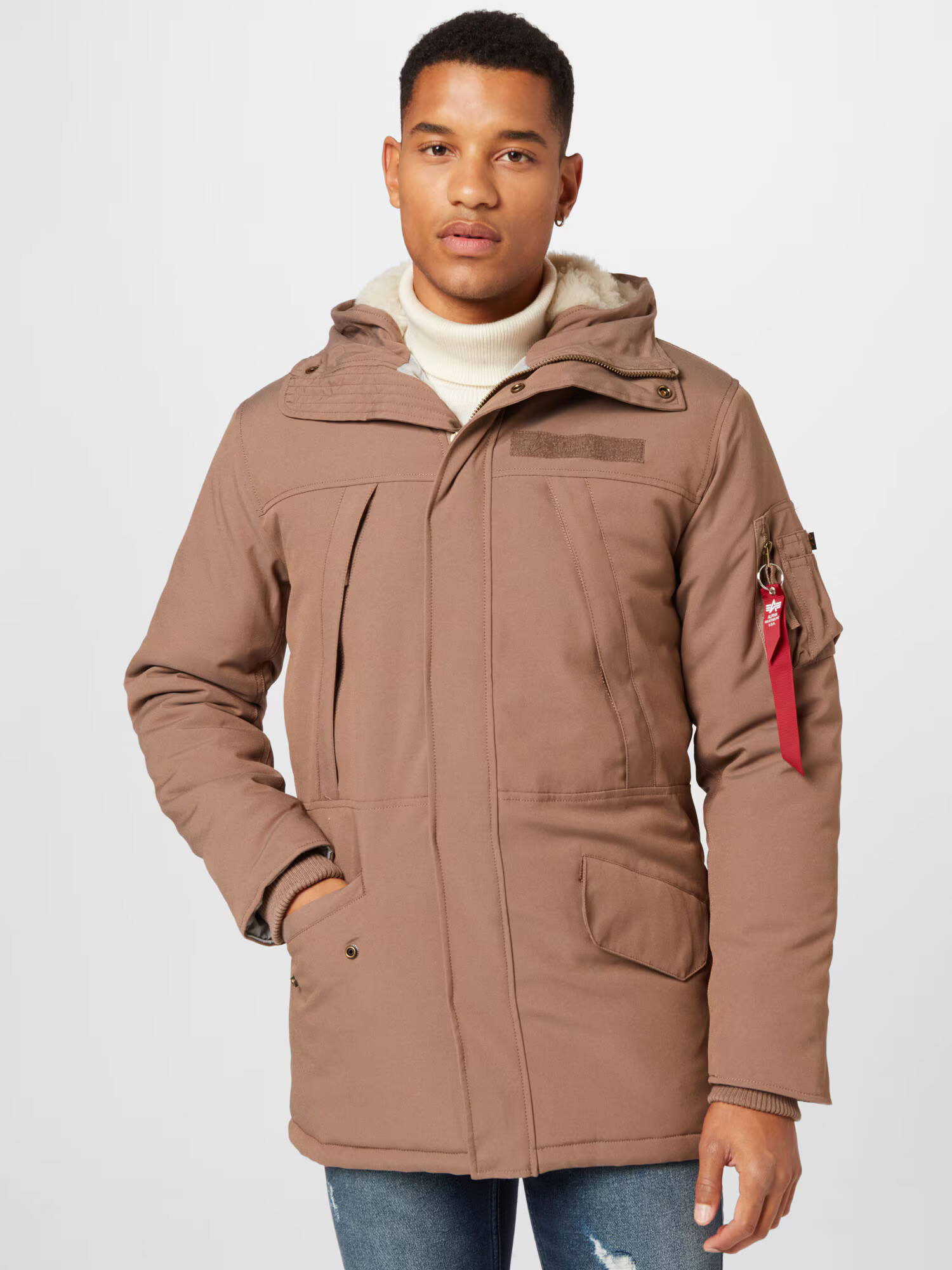 ALPHA INDUSTRIES Parka de primăvară-toamnă 'Expedition' maro cappuccino - Pled.ro