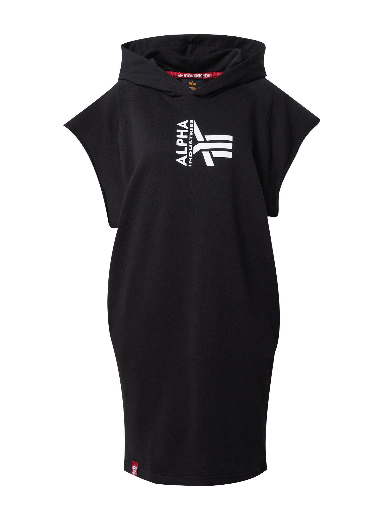 ALPHA INDUSTRIES Rochie negru / alb - Pled.ro