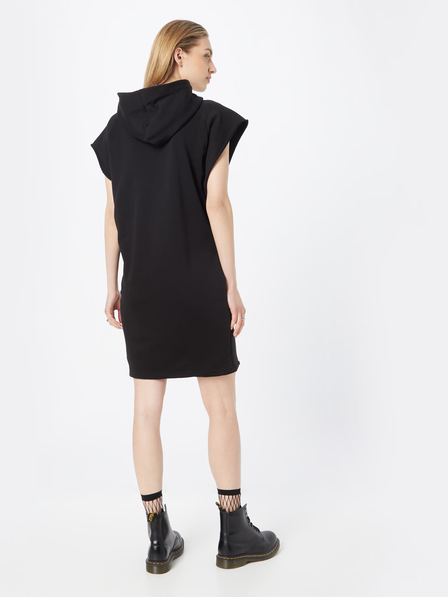 ALPHA INDUSTRIES Rochie negru / alb - Pled.ro