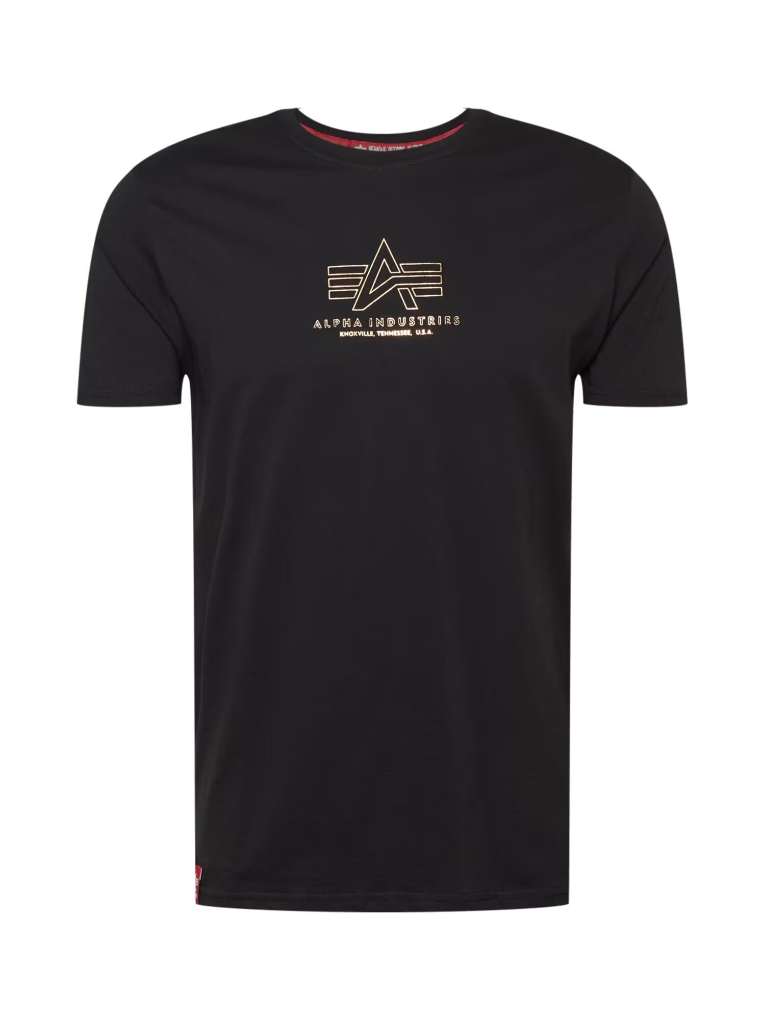 ALPHA INDUSTRIES Tricou auriu / negru - Pled.ro