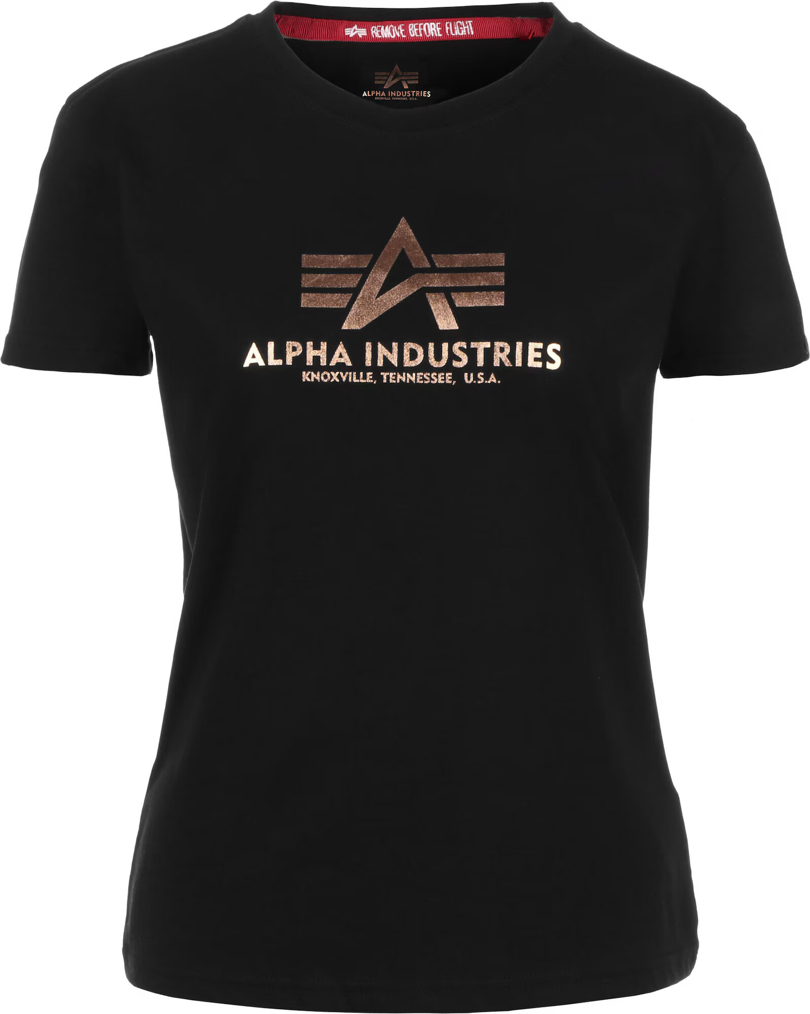 ALPHA INDUSTRIES Tricou auriu / negru - Pled.ro