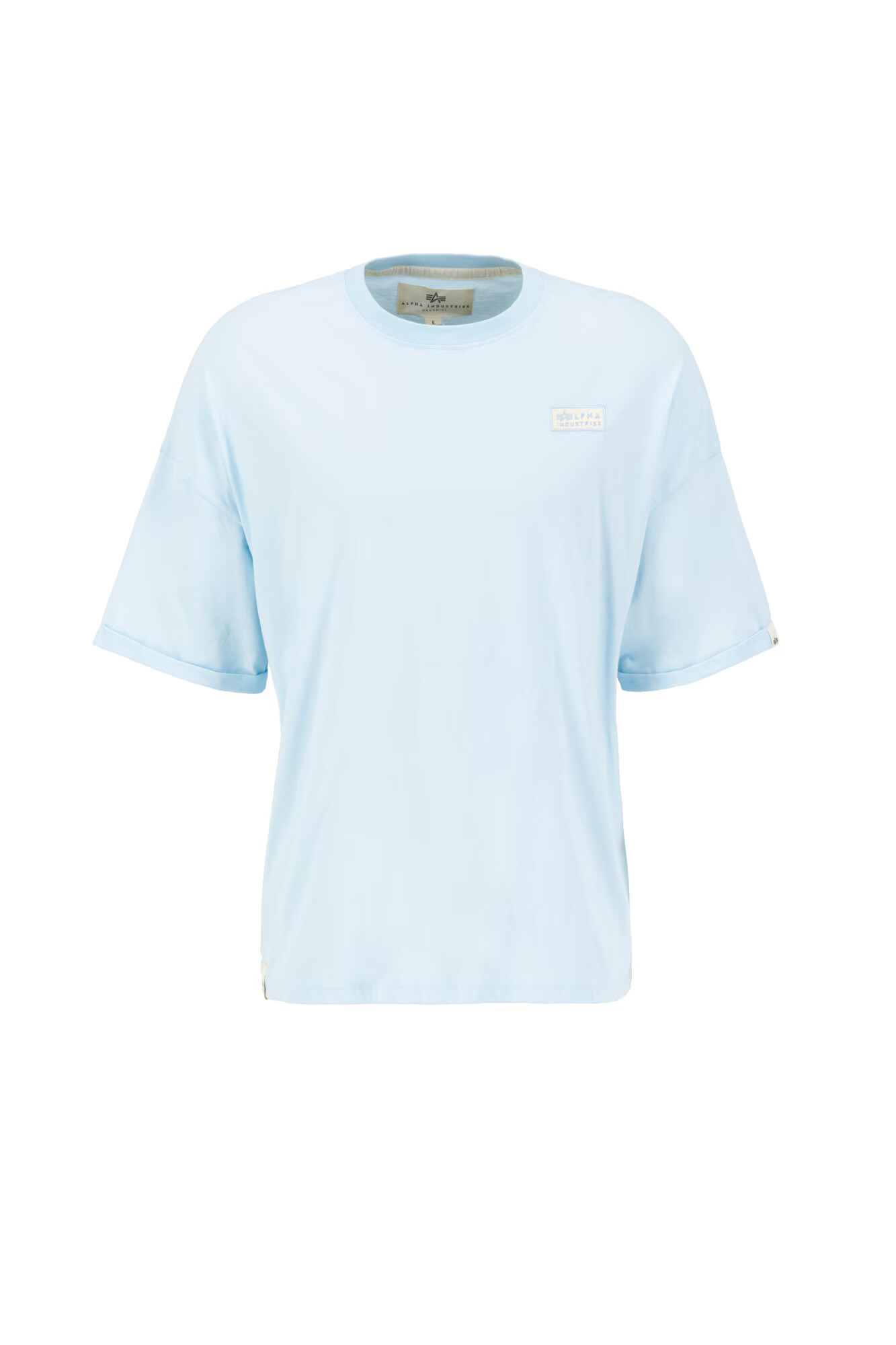 ALPHA INDUSTRIES Tricou azur / alb - Pled.ro