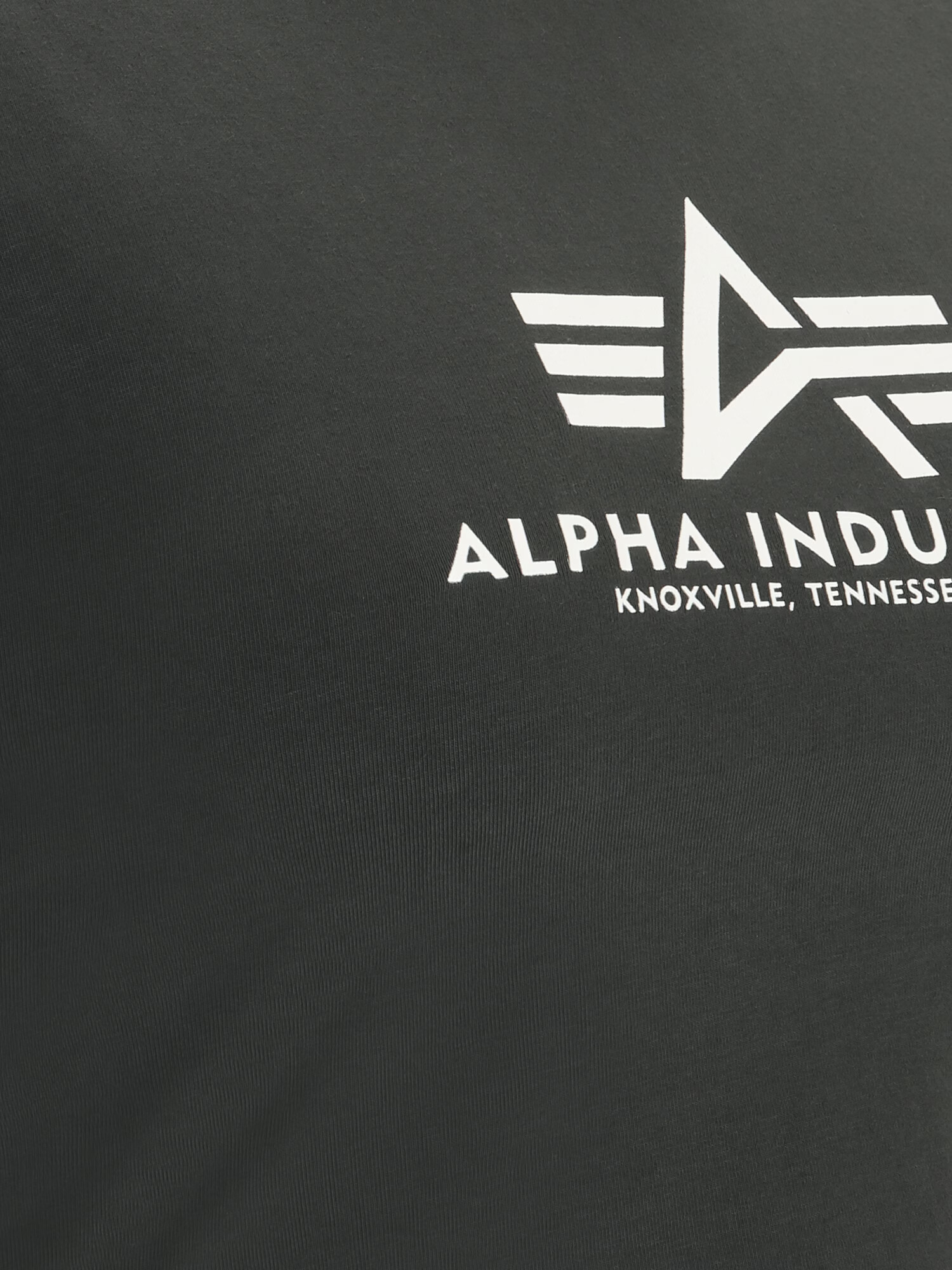 ALPHA INDUSTRIES Tricou gri metalic / alb - Pled.ro