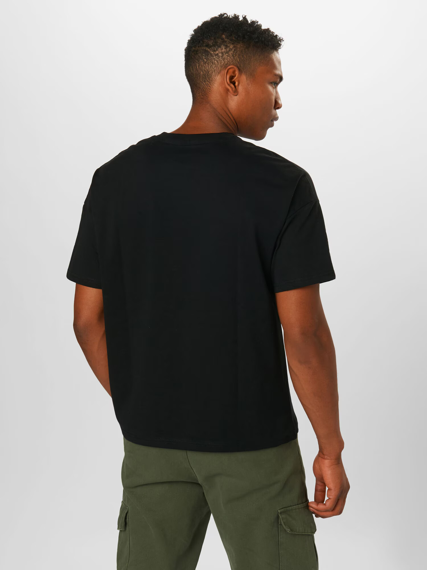 ALPHA INDUSTRIES Tricou 'Heavy' negru / alb - Pled.ro