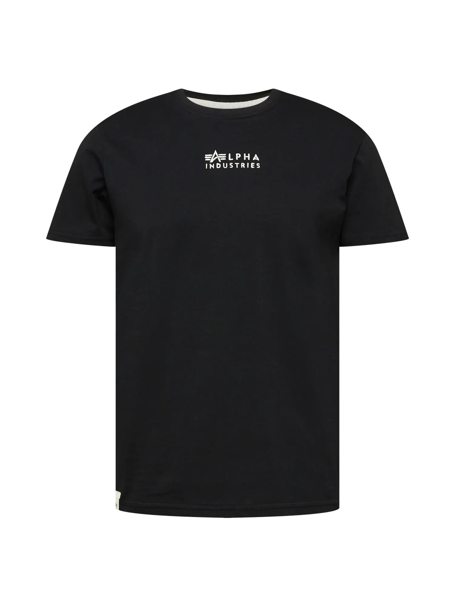 ALPHA INDUSTRIES Tricou negru / alb - Pled.ro