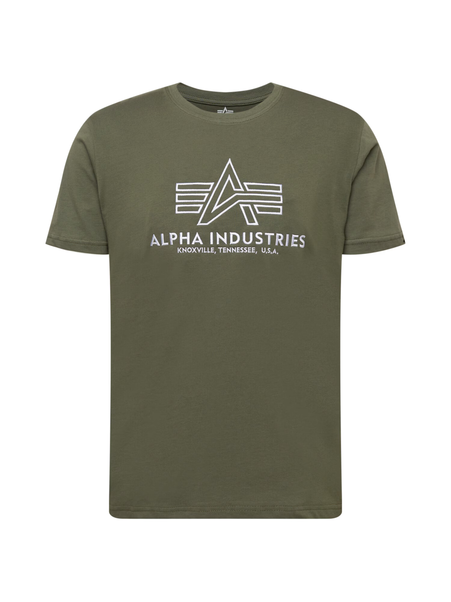 ALPHA INDUSTRIES Tricou oliv / alb - Pled.ro