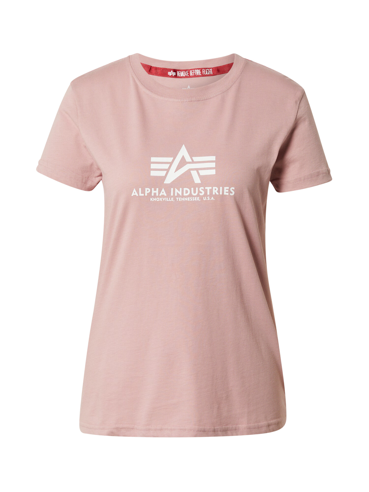 ALPHA INDUSTRIES Tricou roz / alb - Pled.ro