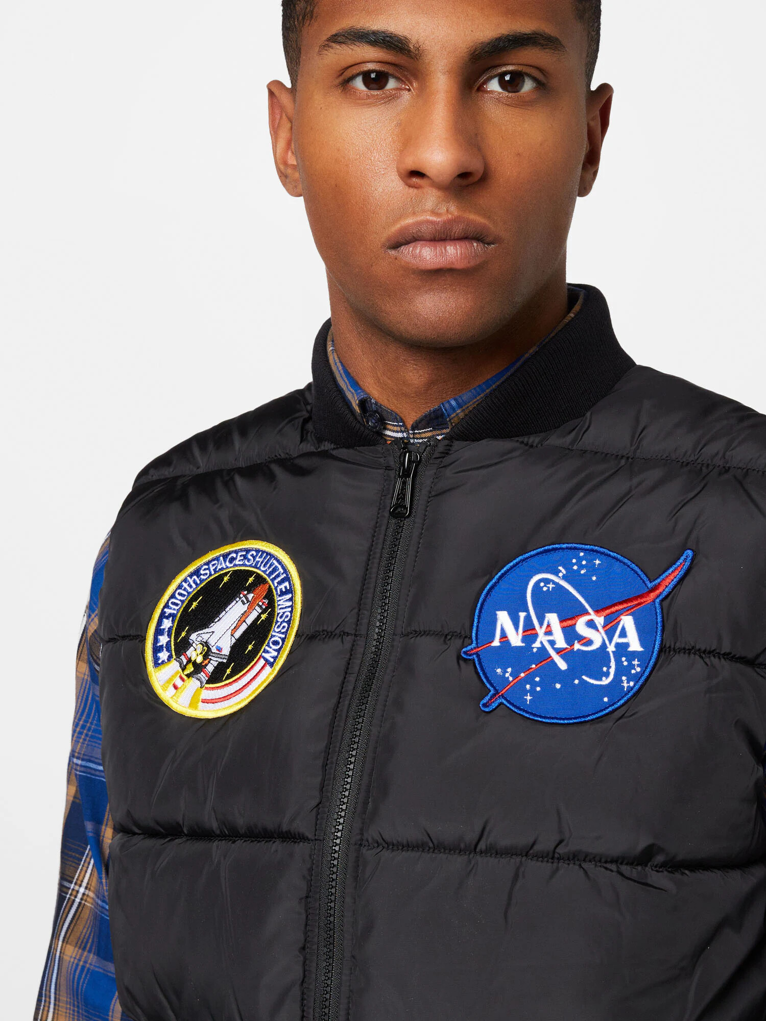 ALPHA INDUSTRIES Vestă 'NASA' albastru / galben / roșu / negru - Pled.ro