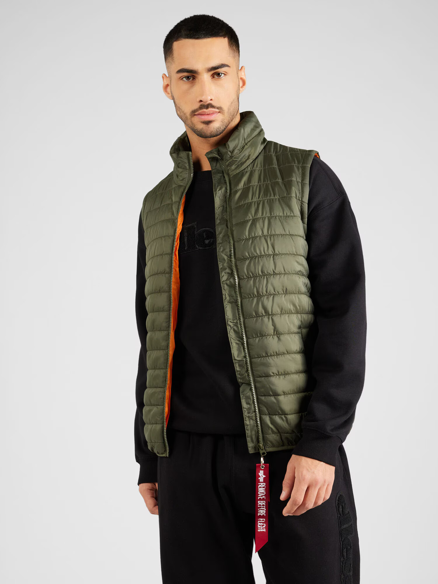 ALPHA INDUSTRIES Vestă oliv / roșu / alb - Pled.ro