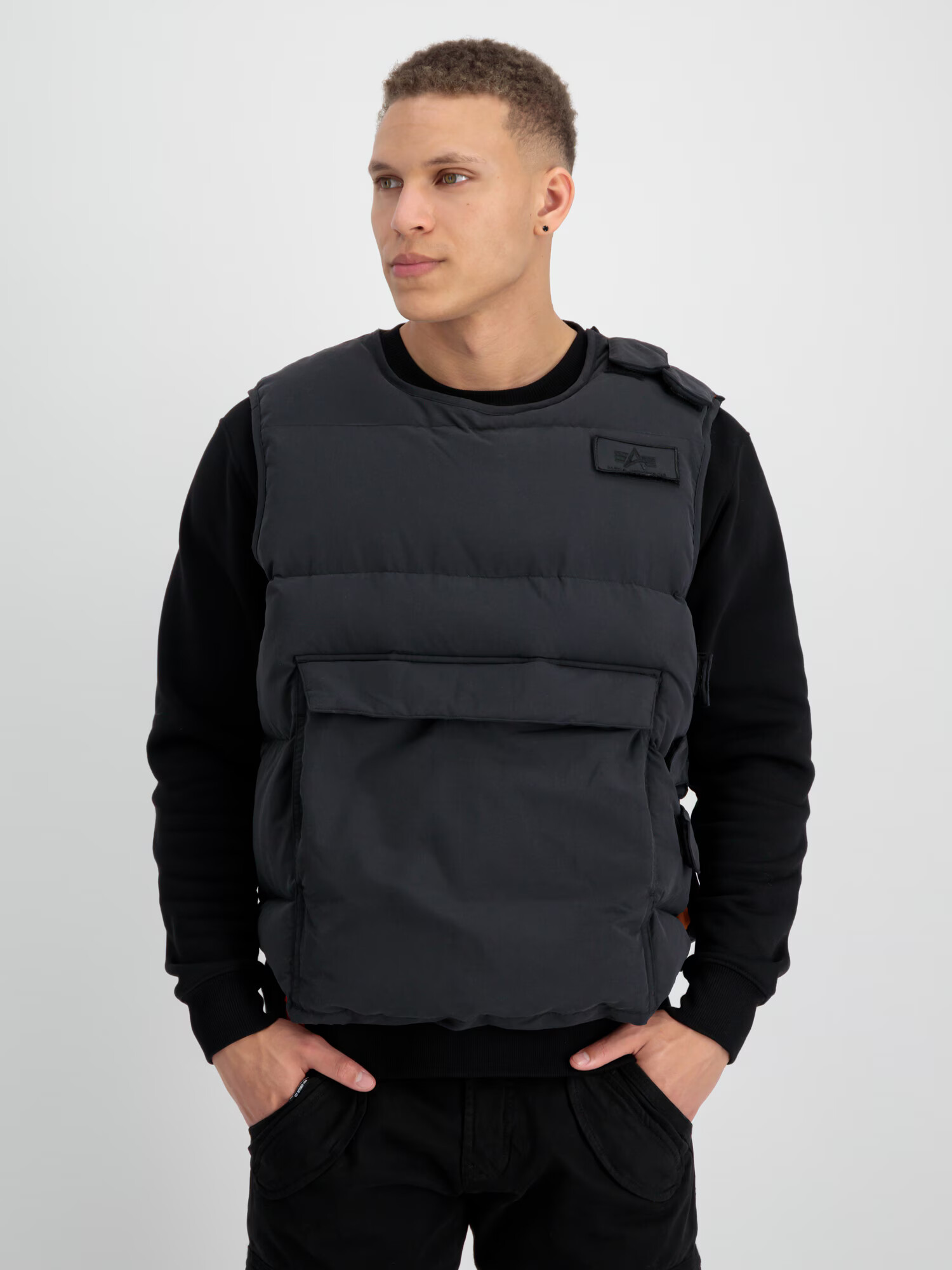 ALPHA INDUSTRIES Vestă portocaliu / negru - Pled.ro