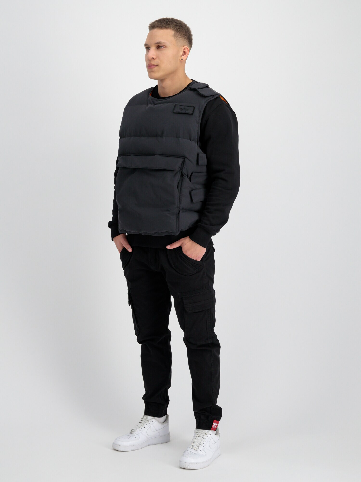 ALPHA INDUSTRIES Vestă portocaliu / negru - Pled.ro