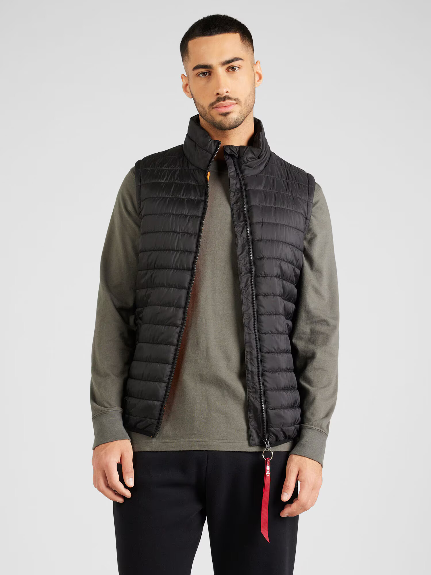 ALPHA INDUSTRIES Vestă roșu / negru / alb - Pled.ro