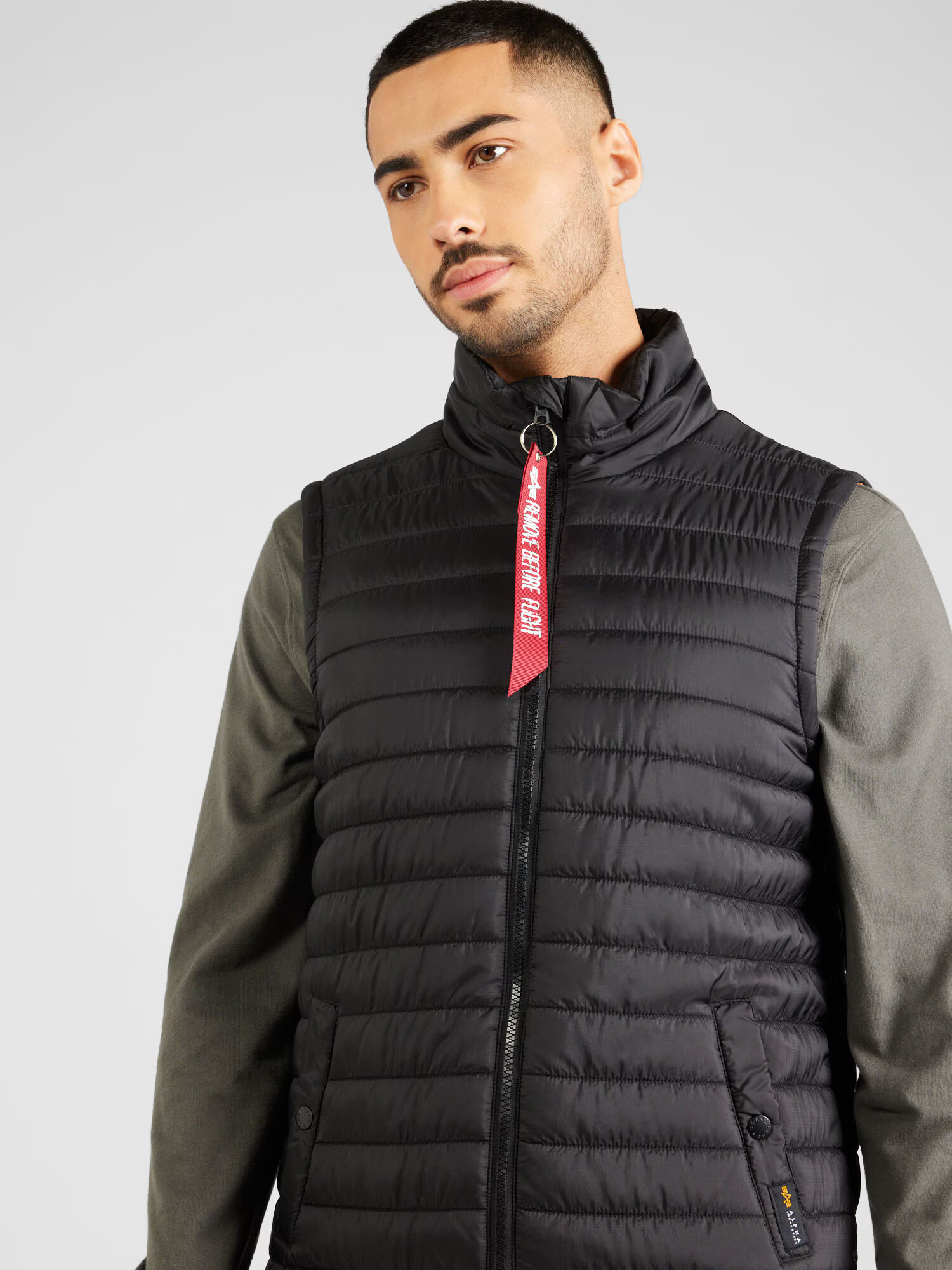 ALPHA INDUSTRIES Vestă roșu / negru / alb - Pled.ro