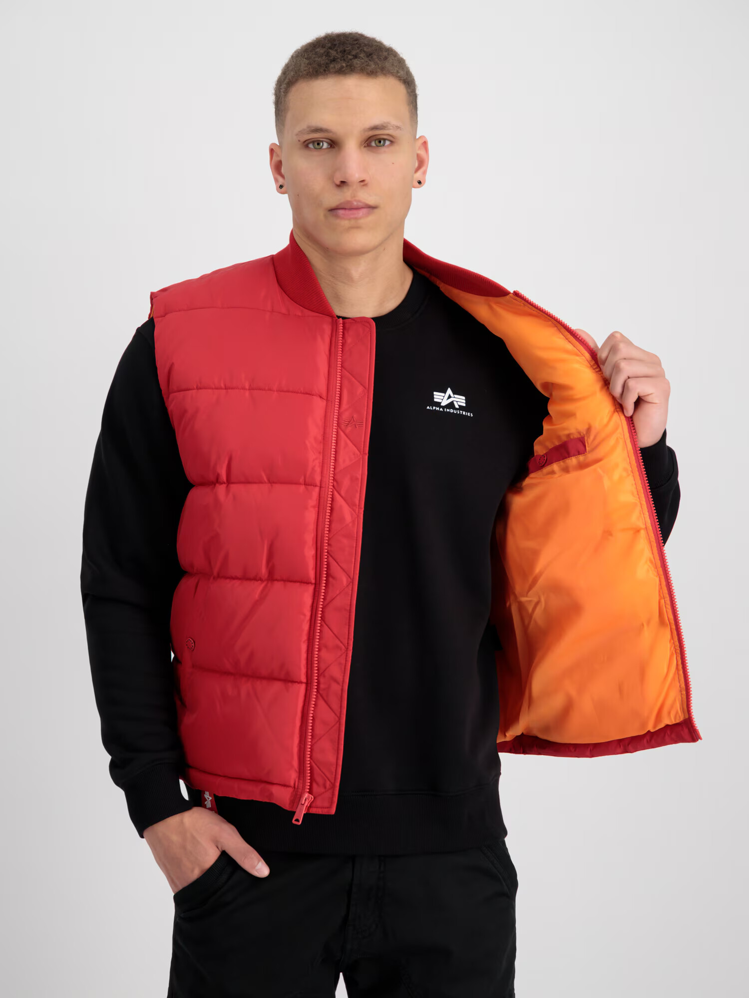 ALPHA INDUSTRIES Vestă roșu pepene - Pled.ro