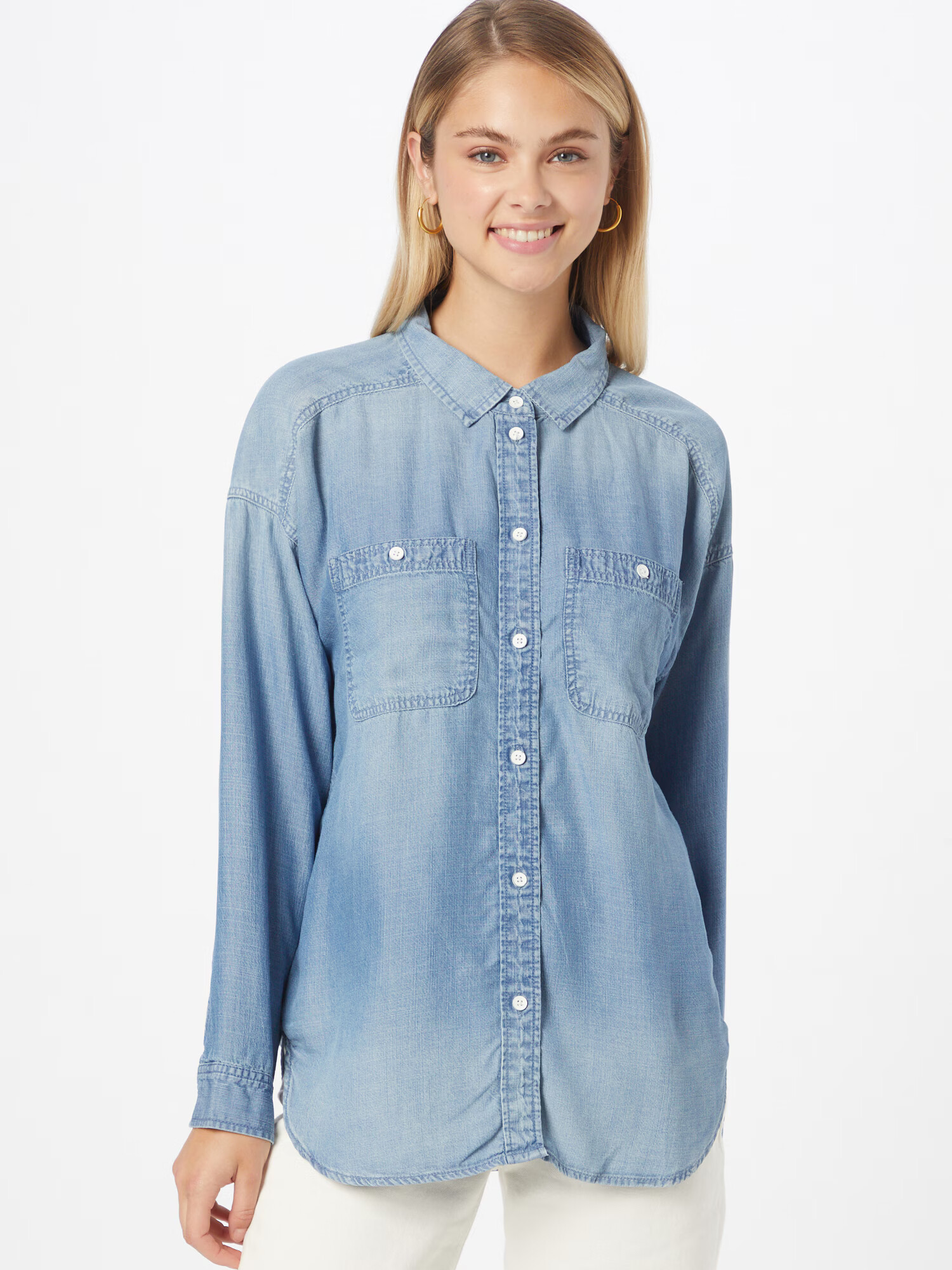 American Eagle Bluză albastru denim - Pled.ro