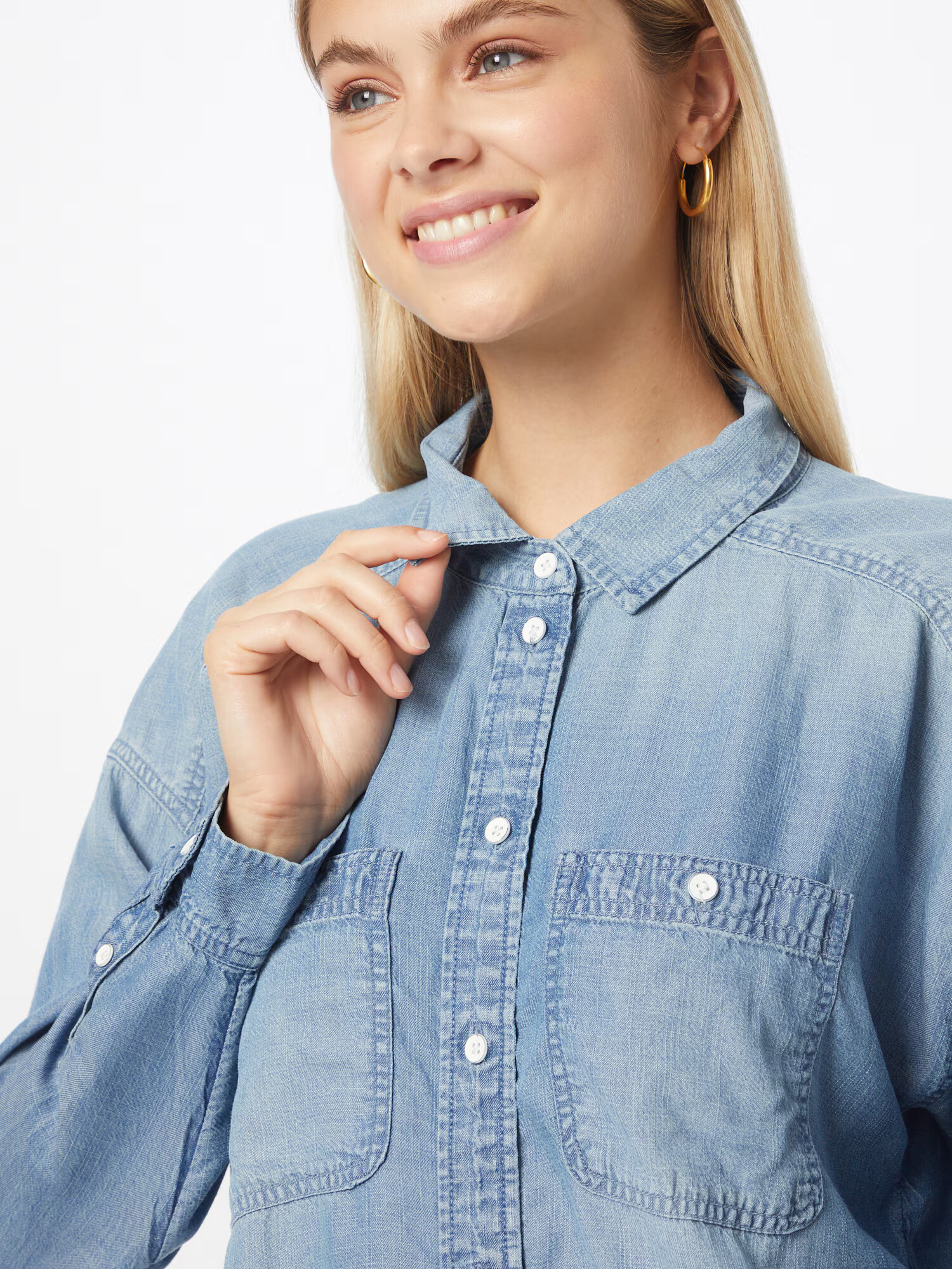 American Eagle Bluză albastru denim - Pled.ro