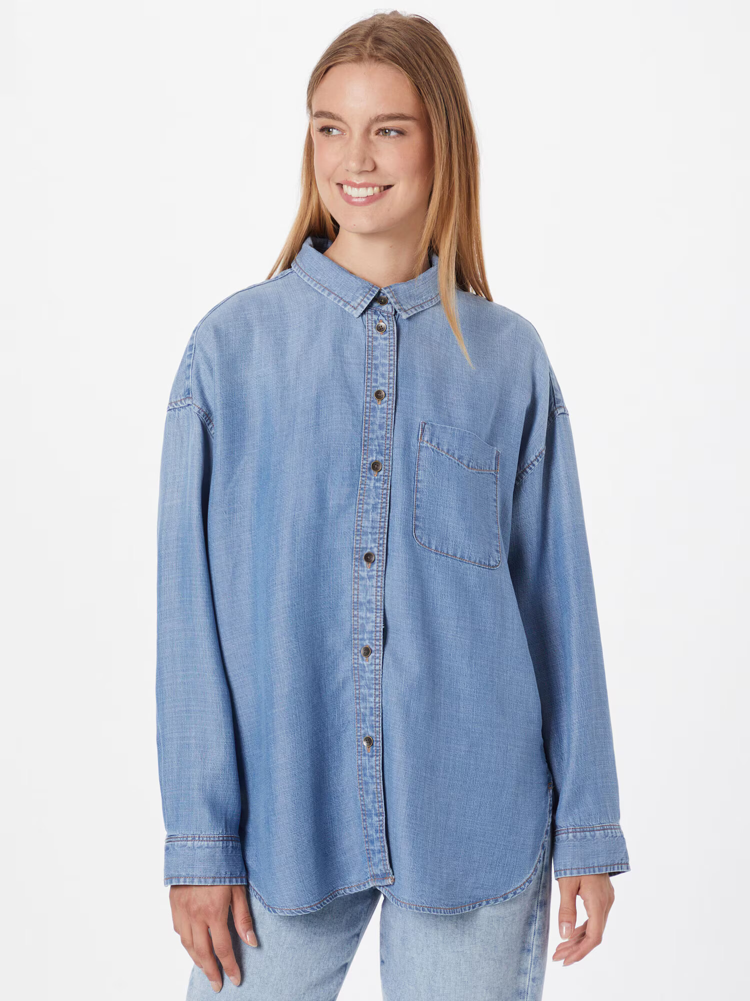 American Eagle Bluză albastru denim - Pled.ro