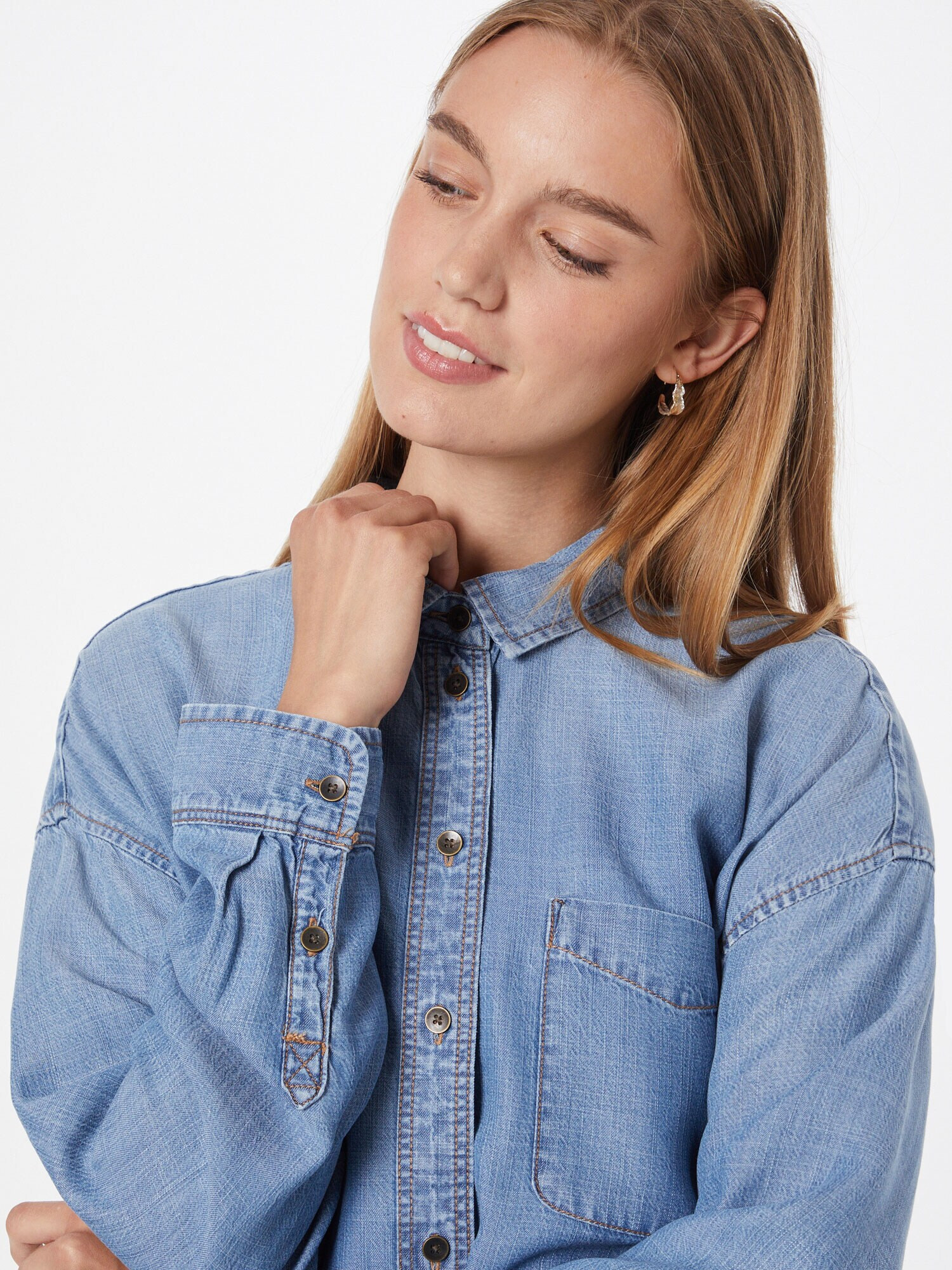 American Eagle Bluză albastru denim - Pled.ro