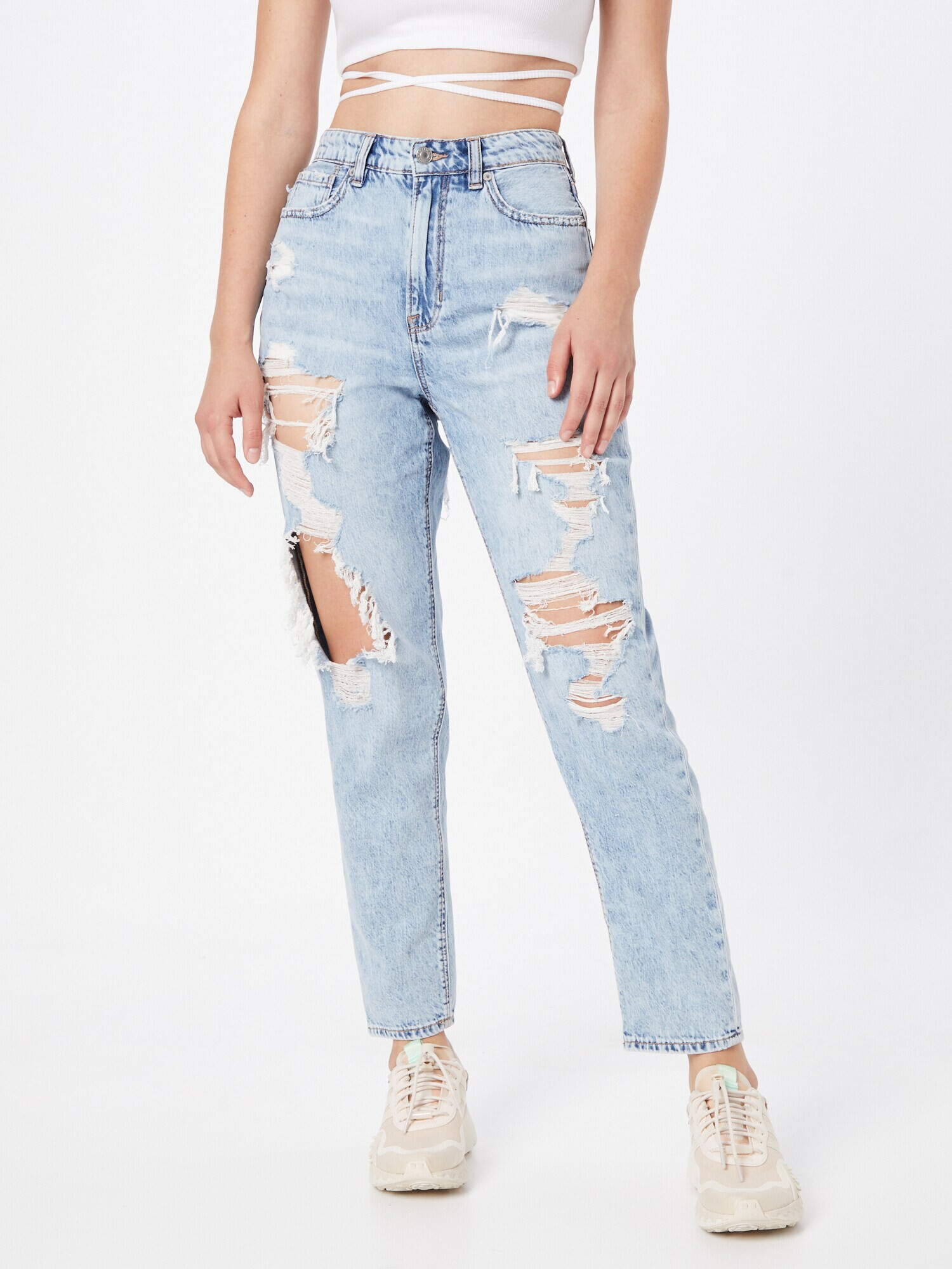 American Eagle Jeans 'MOM' albastru deschis - Pled.ro