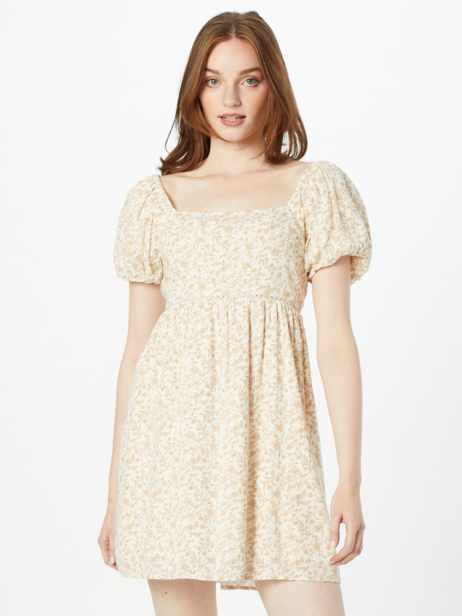 American Eagle Rochie de vară crem / alb - Pled.ro