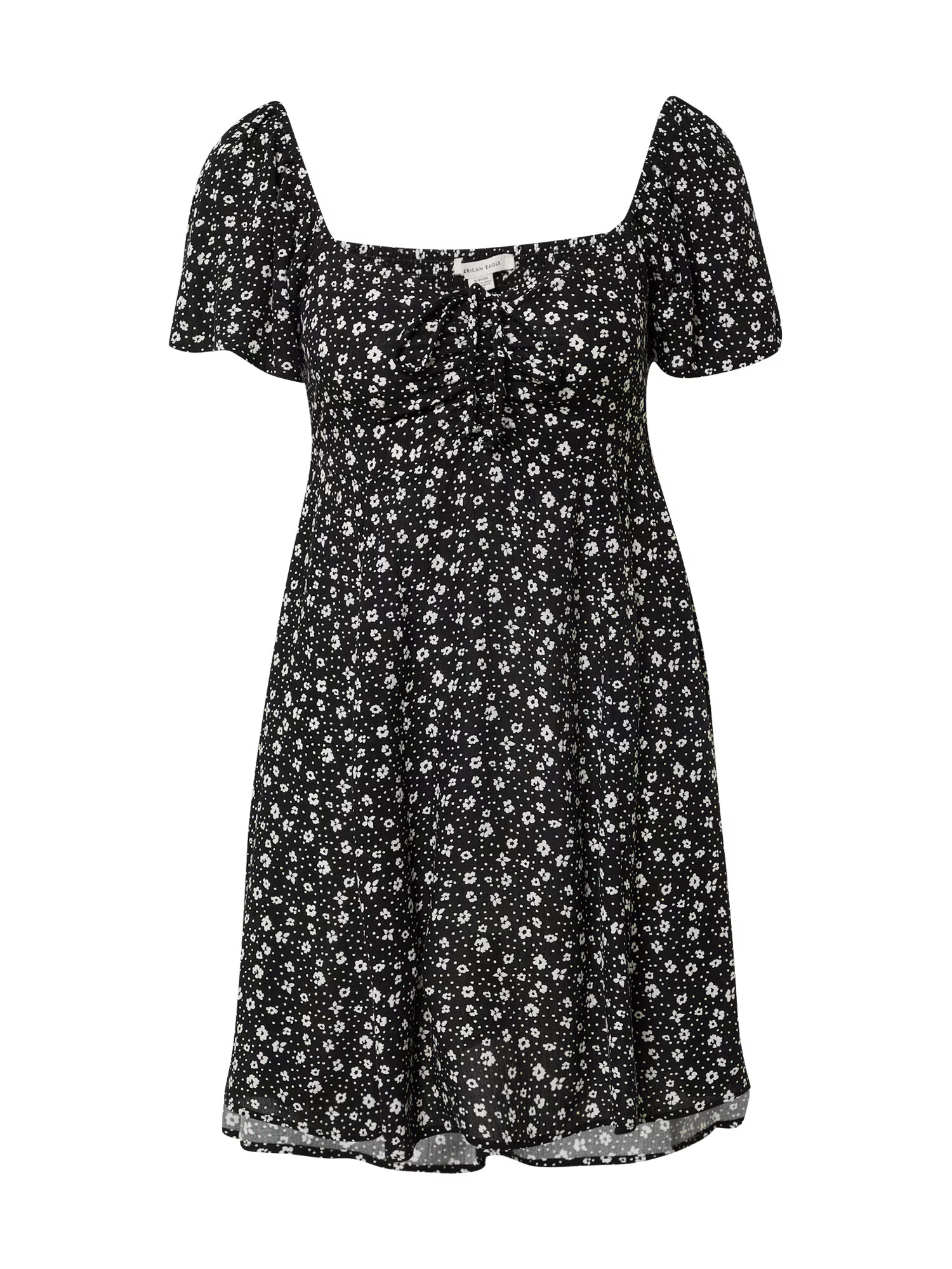 American Eagle Rochie negru / alb - Pled.ro