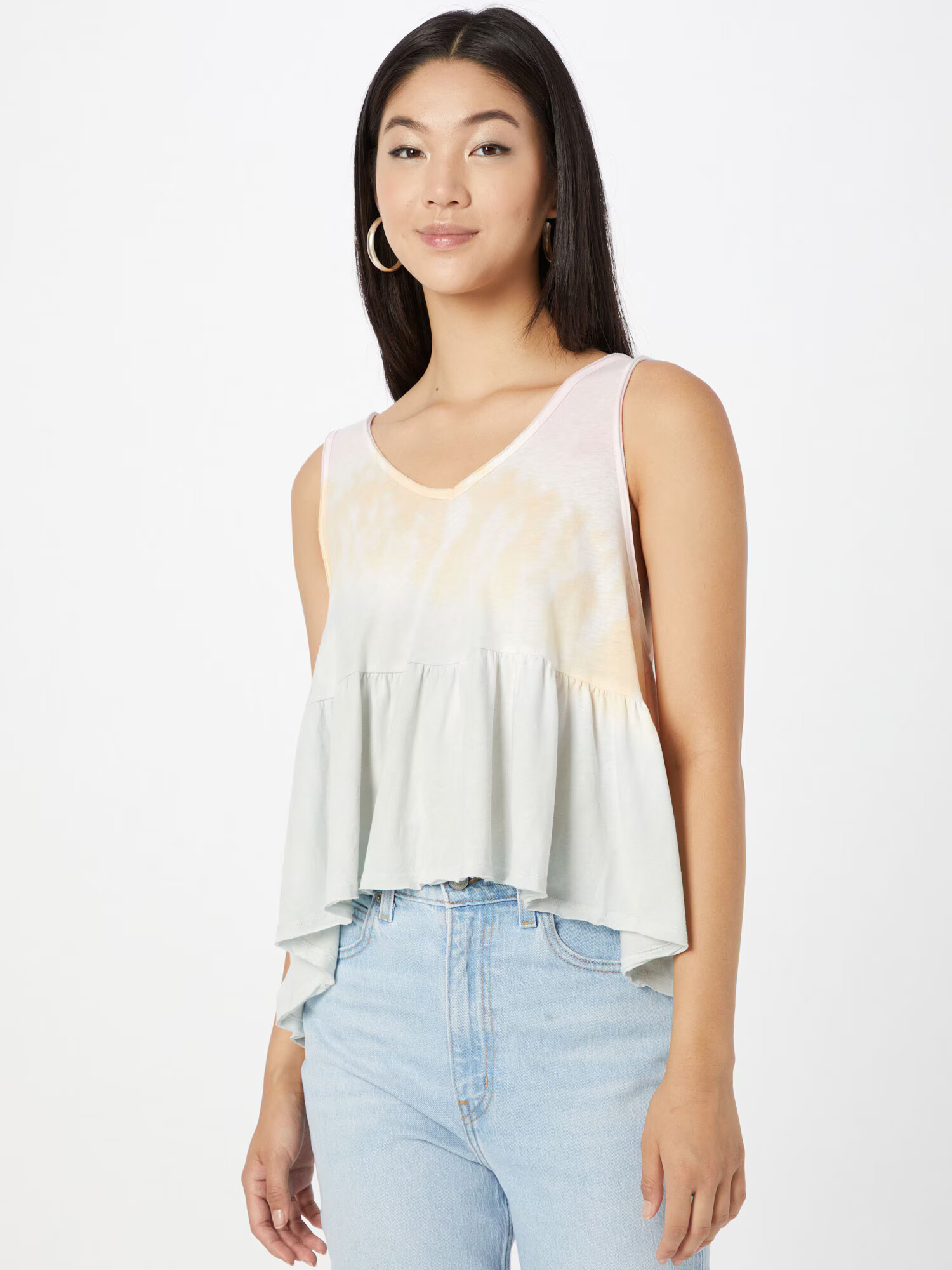 American Eagle Top crem / galben pastel / verde pastel / roz - Pled.ro