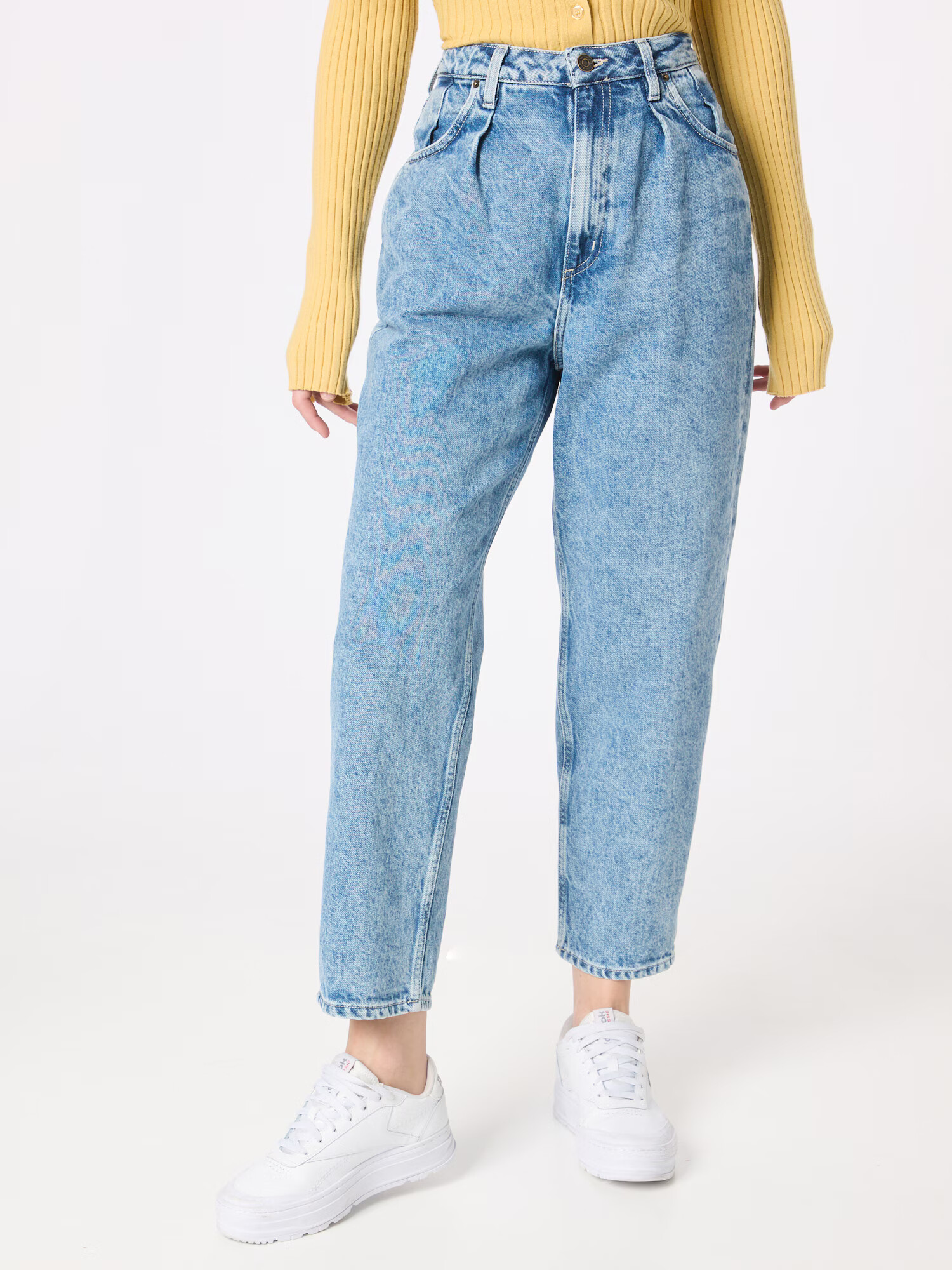 AMERICAN VINTAGE Pantaloni cu cute 'JOYBIRD' albastru denim - Pled.ro